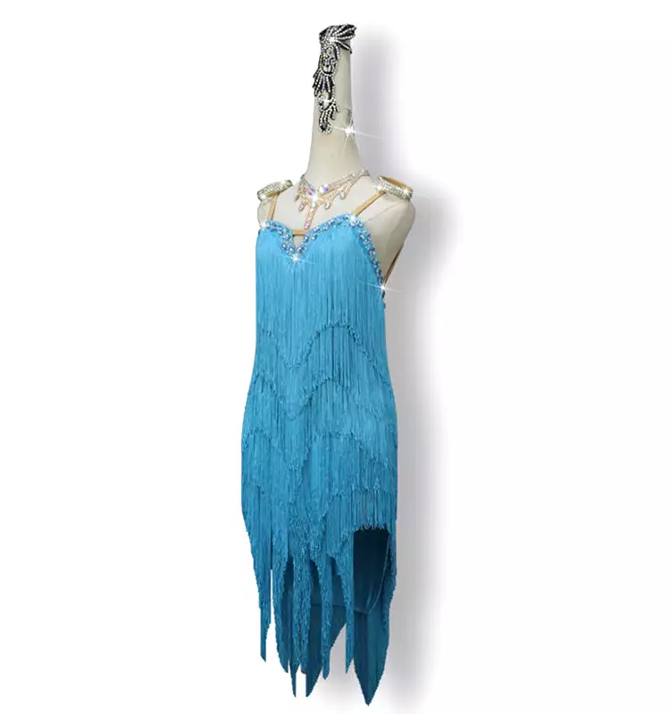 Affordable Fringe Latin Dress with Custom Fit | QY17