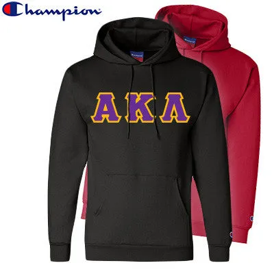 Alpha Kappa Lambda Champion Powerblend Hoodie, 2-Pack Bundle Deal - Champion S700 - TWILL