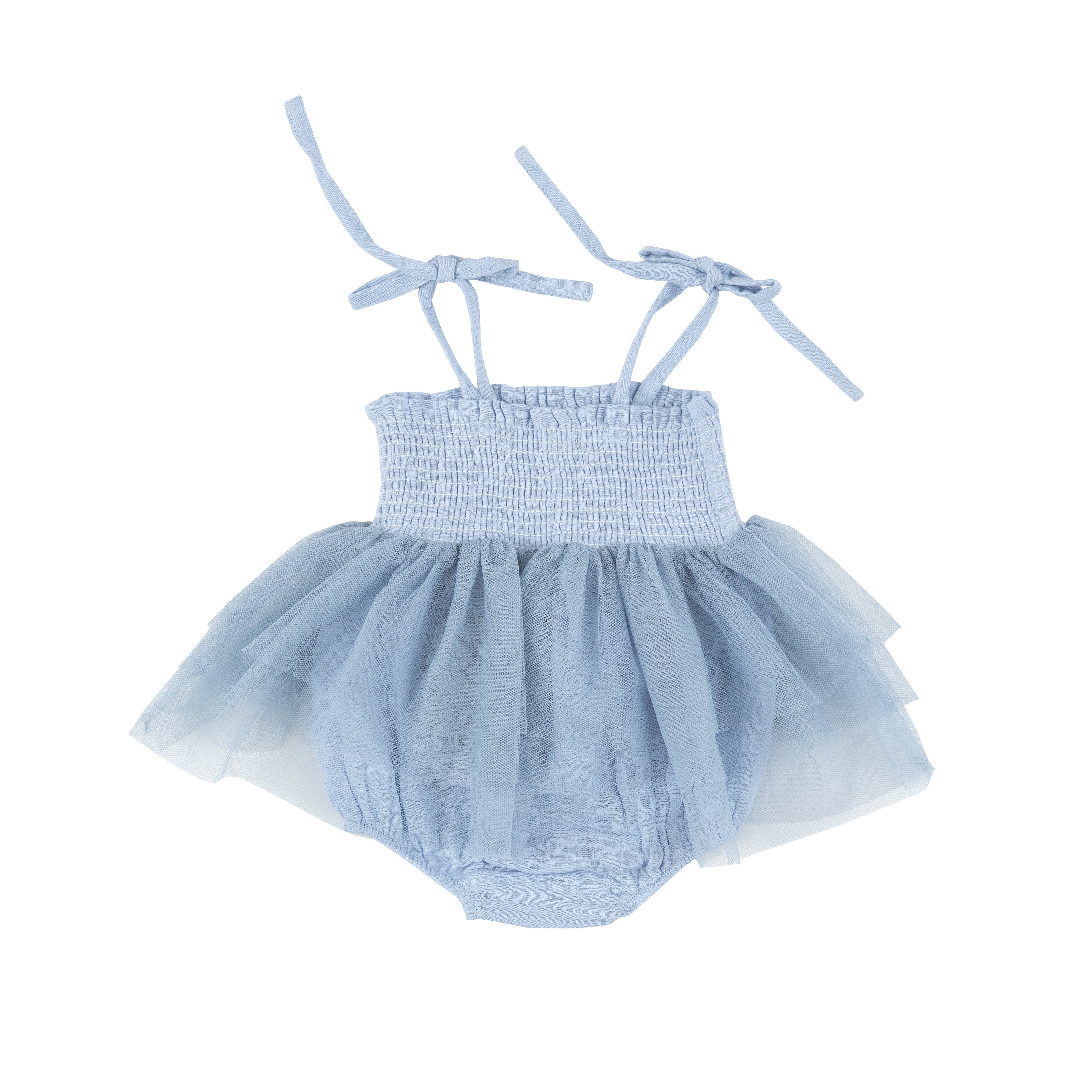 Angel Dear Solid Muslin Tutu Bubble - Dusty Blue