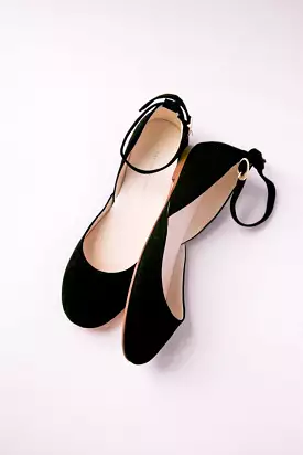 AVIA Ballet Flats - Black Nubuck