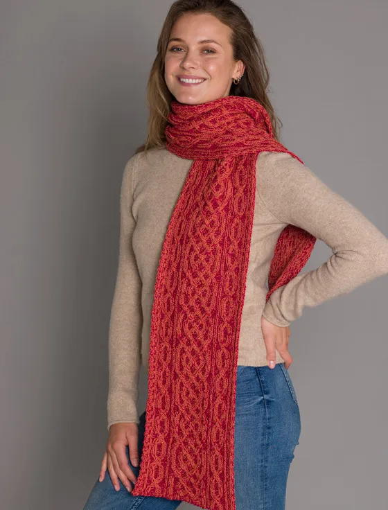 A‎ran Plated Scarf