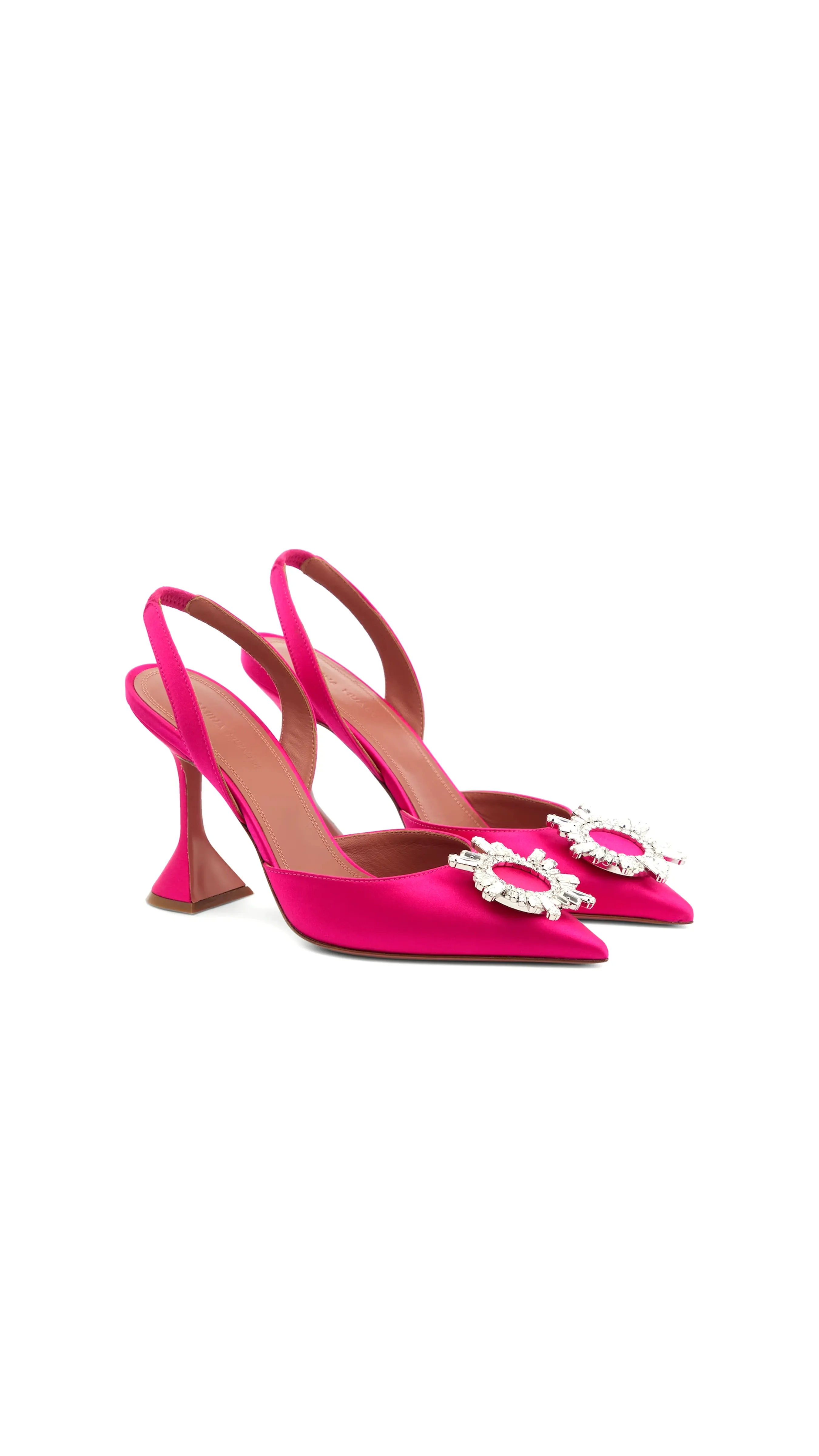 Begum Satin Slingback - Raspberry