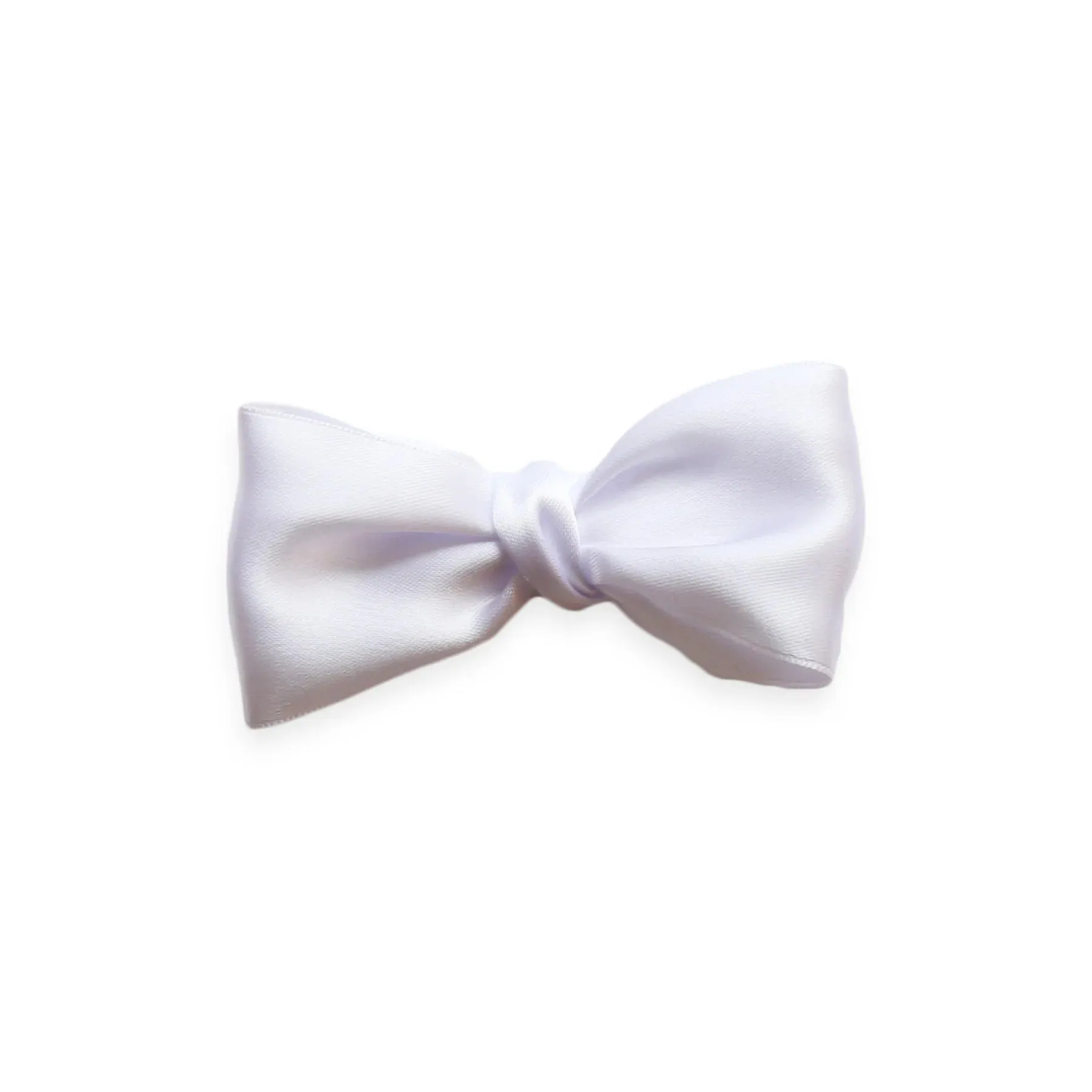 Big Satin Bow - White