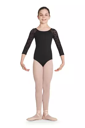 Bloch Child Keyhole Back 3/4 Sleeve Leotard - CL8716