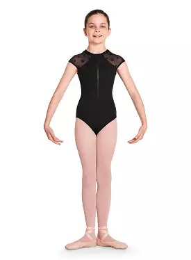 Bloch Child Zip Front Cap Sleeve Leotard - CL8762