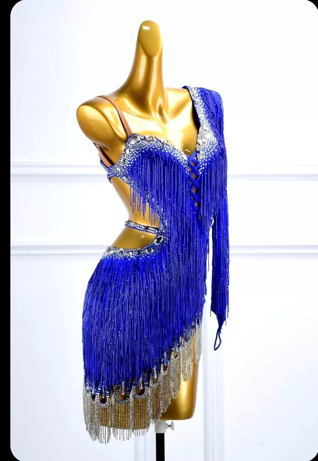 Blue Latin Dance Dress |  Mesmerizing Movement