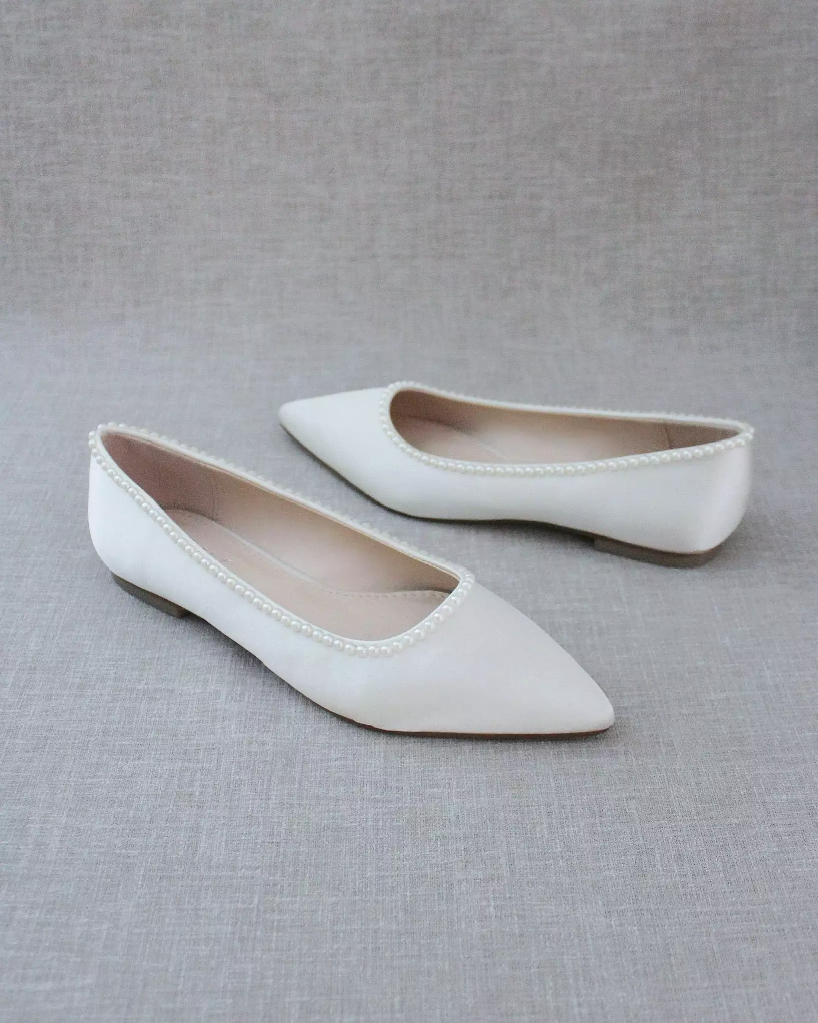 Bridal Flats with Mini Pearls