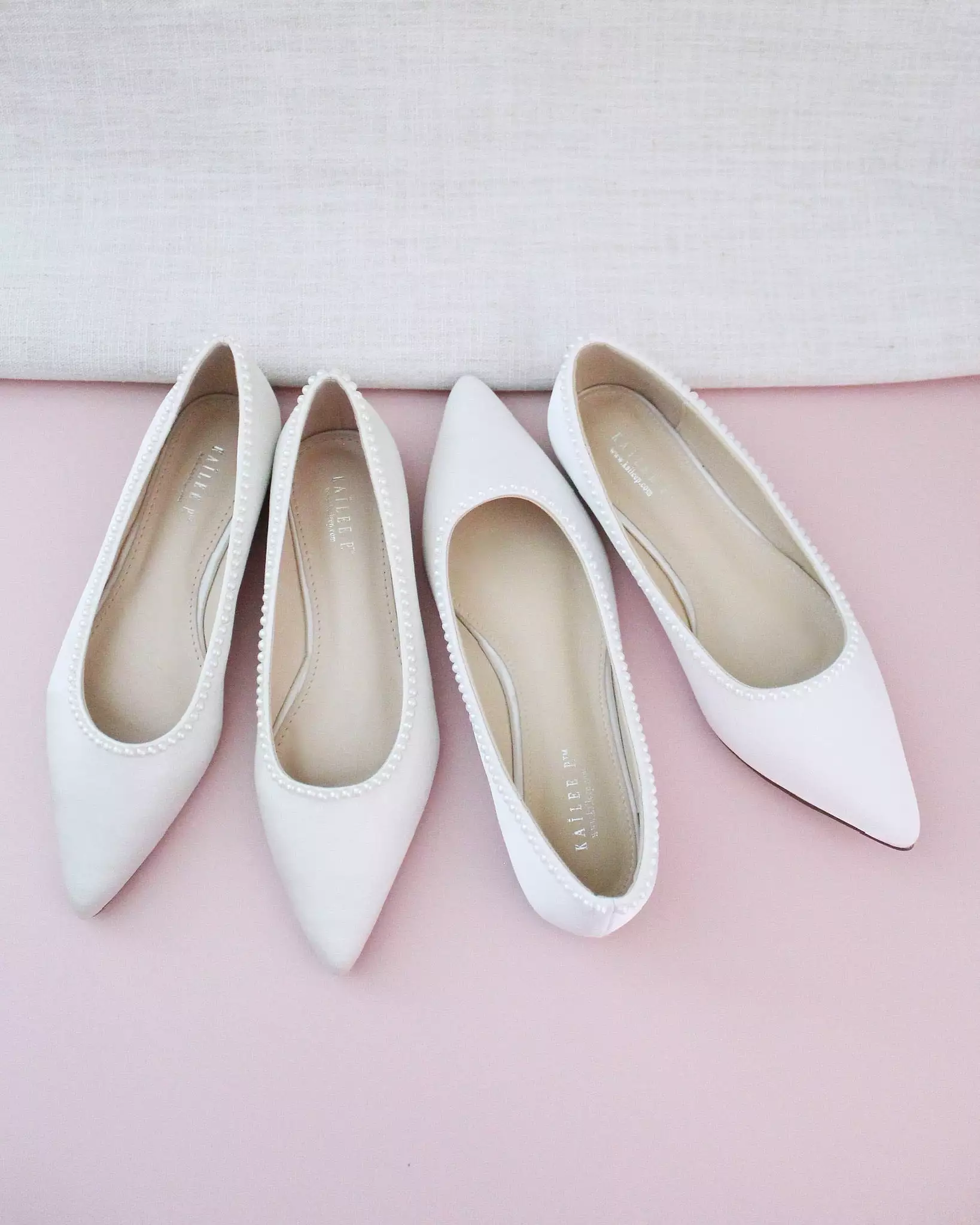 Bridal Flats with Mini Pearls