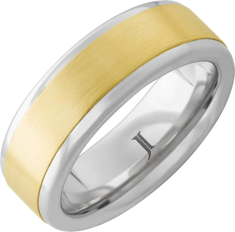 Cancun - Serinium and 14K Yellow Gold Satin Ring