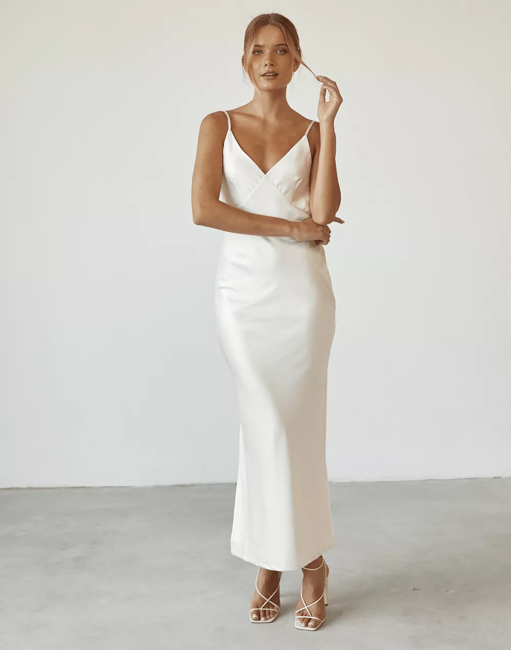 Captivate Maxi Dress (Cream)