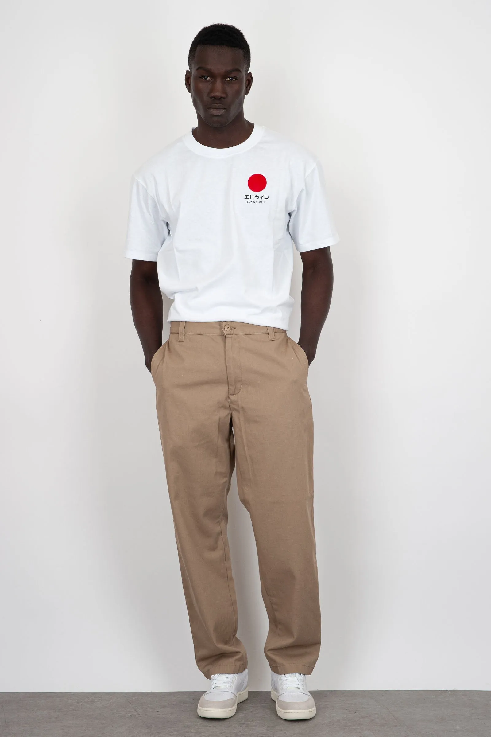 Carhartt WIP Pantaloni Calder Cotone Beige