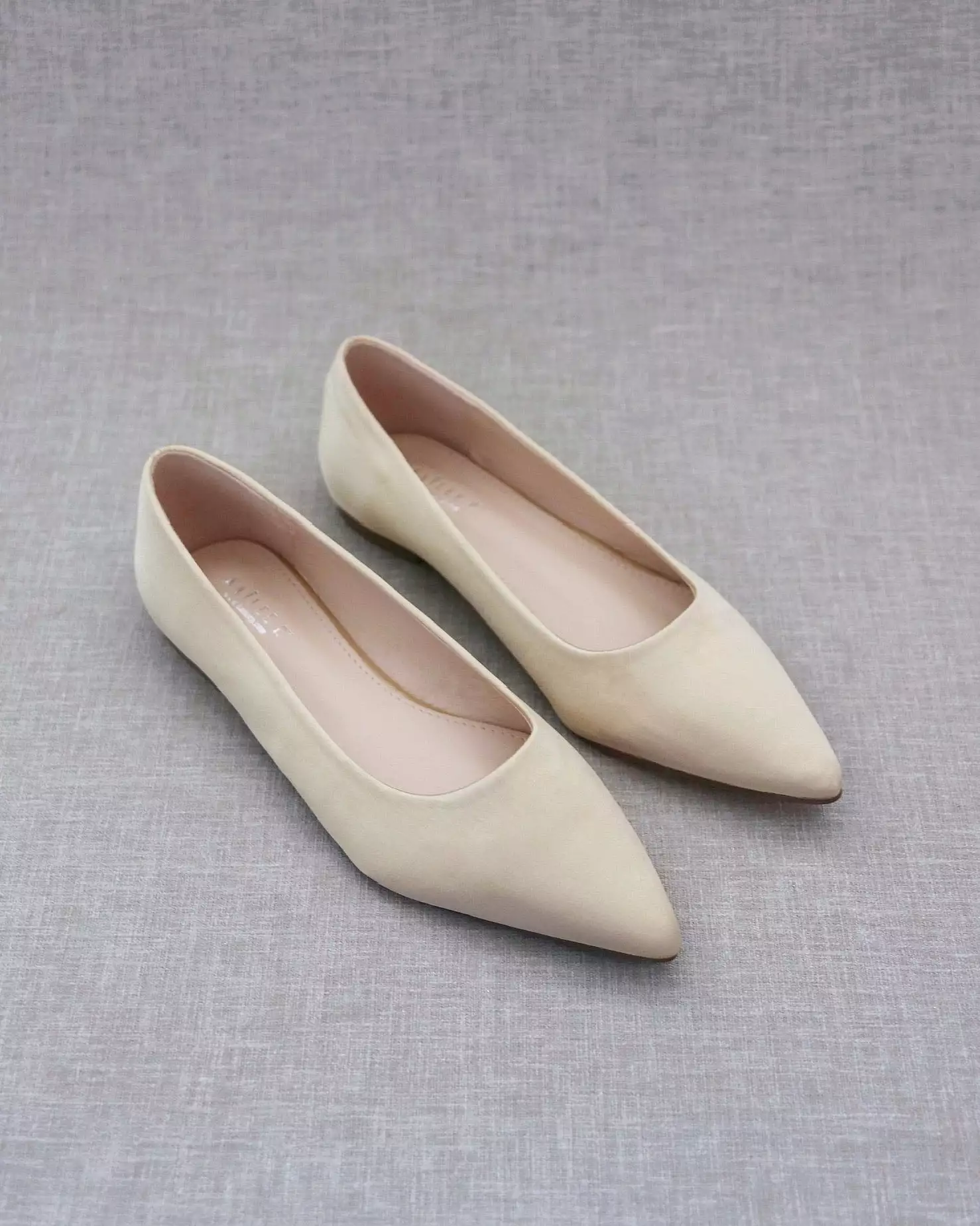 Champagne Pointy Toe Flats