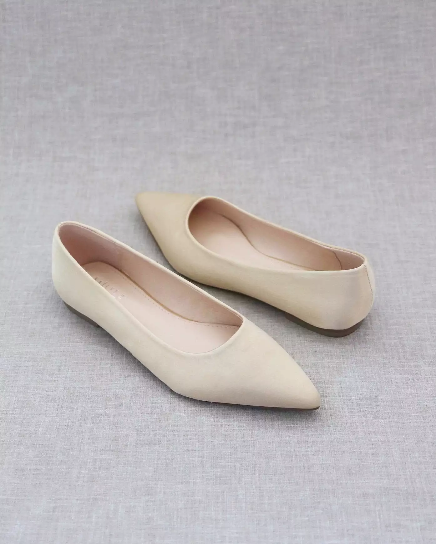 Champagne Pointy Toe Flats