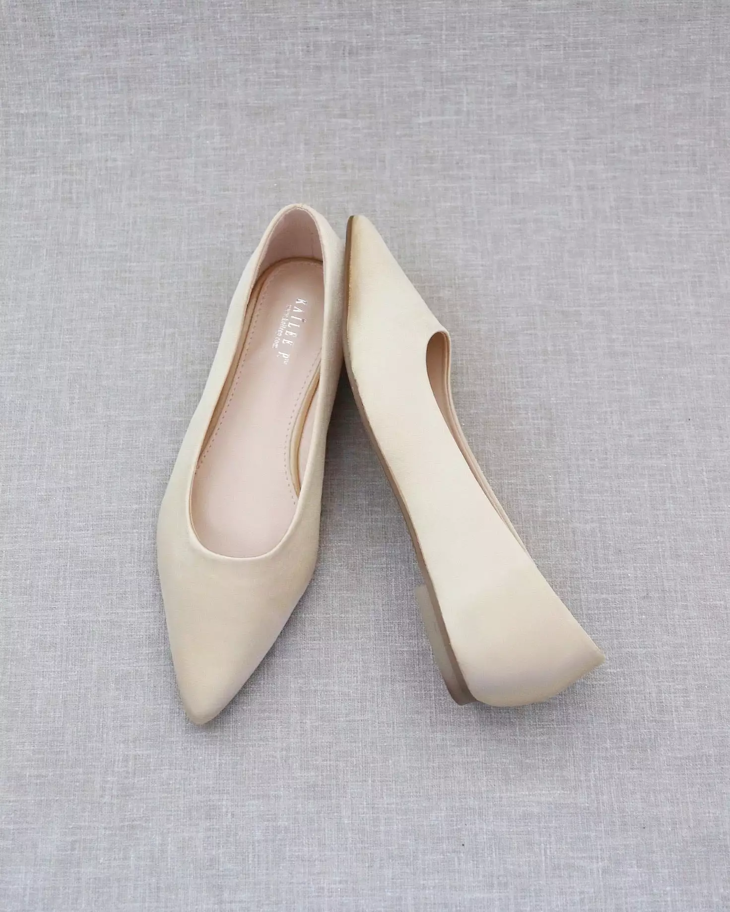 Champagne Pointy Toe Flats