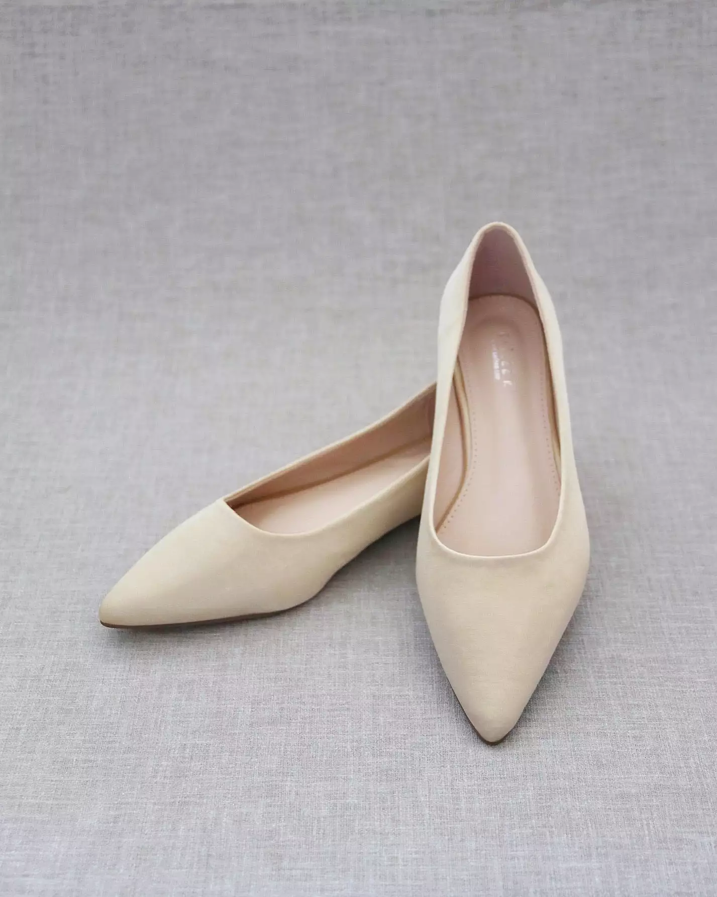 Champagne Pointy Toe Flats