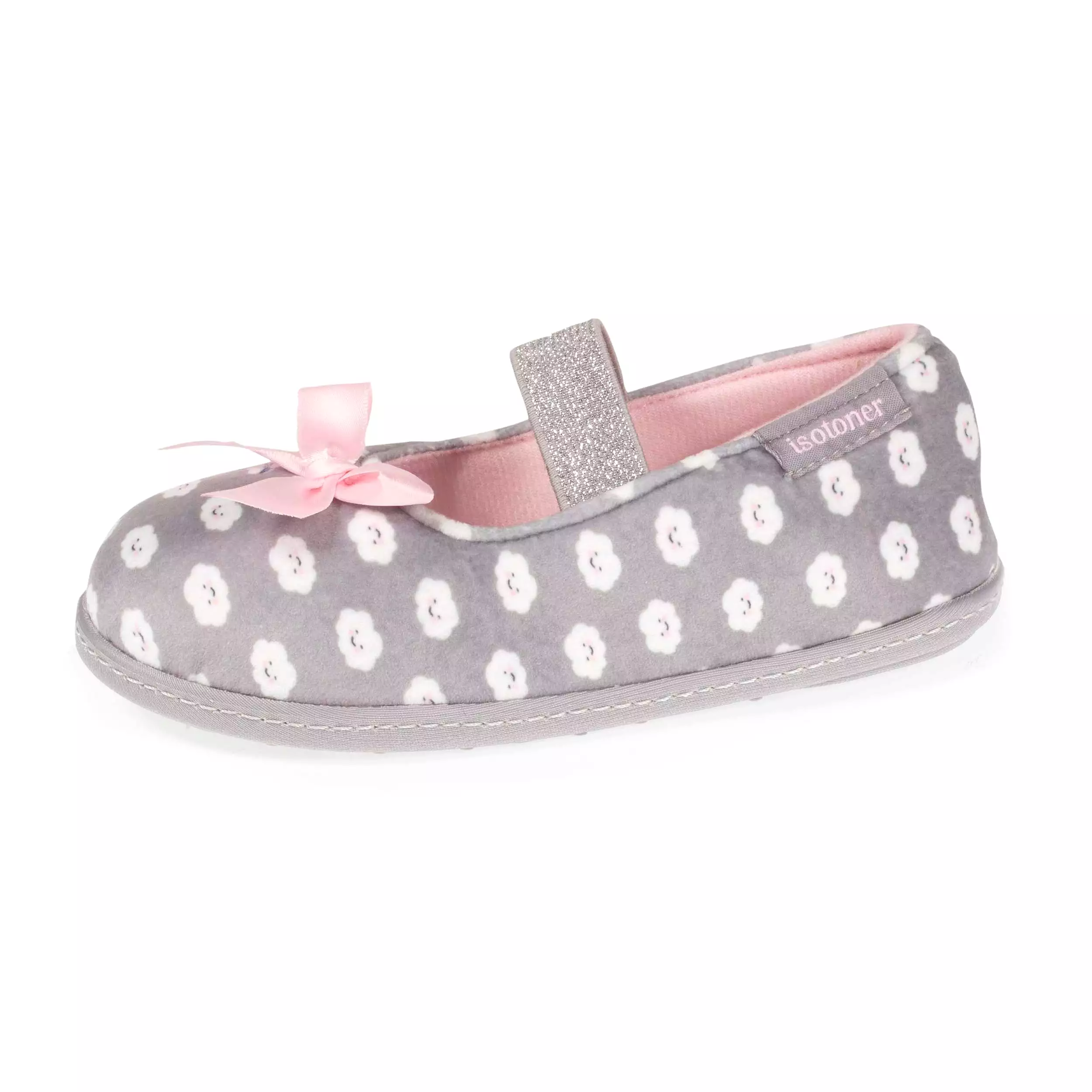 Chaussons ballerines Enfant Gris Nuage