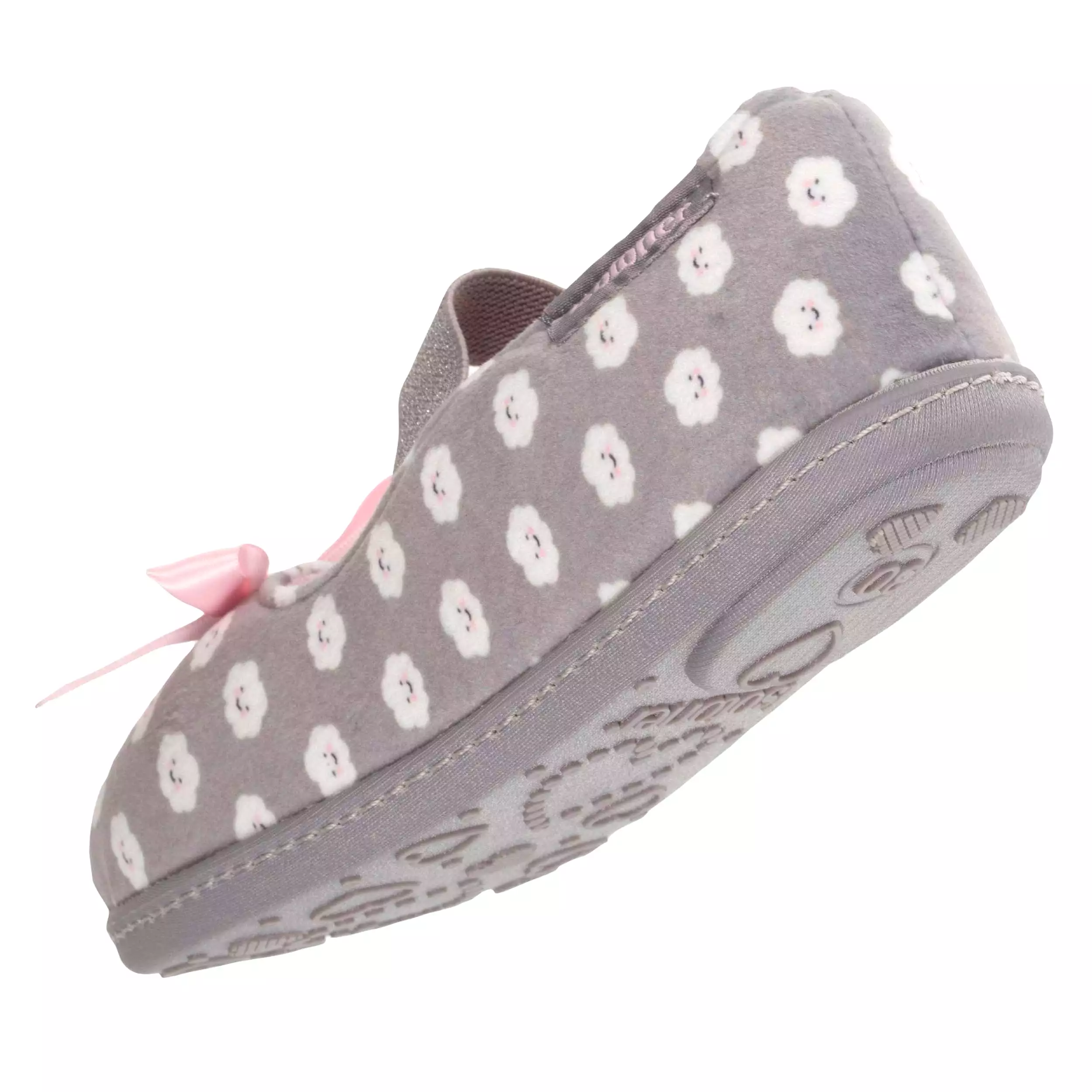 Chaussons ballerines Enfant Gris Nuage