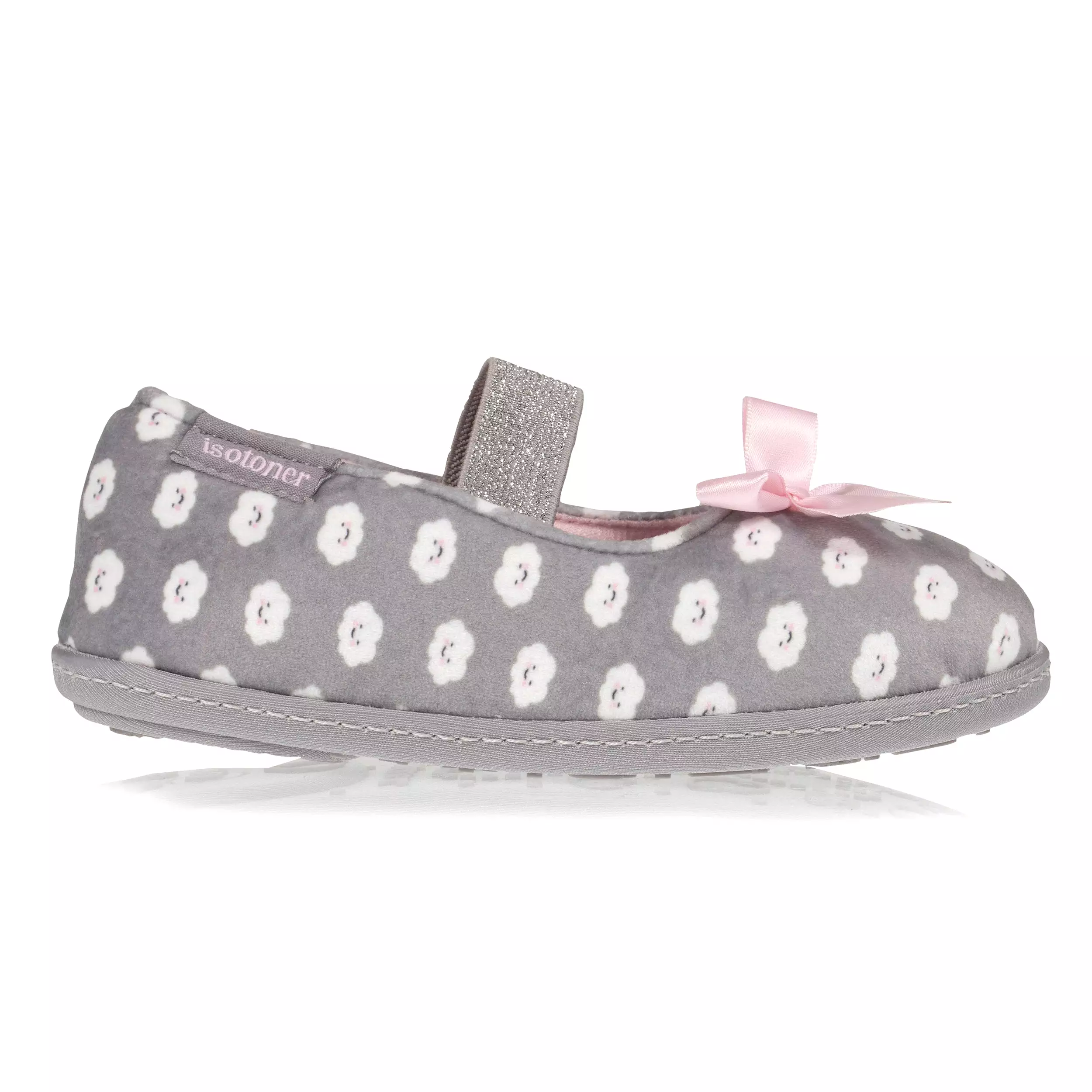 Chaussons ballerines Enfant Gris Nuage