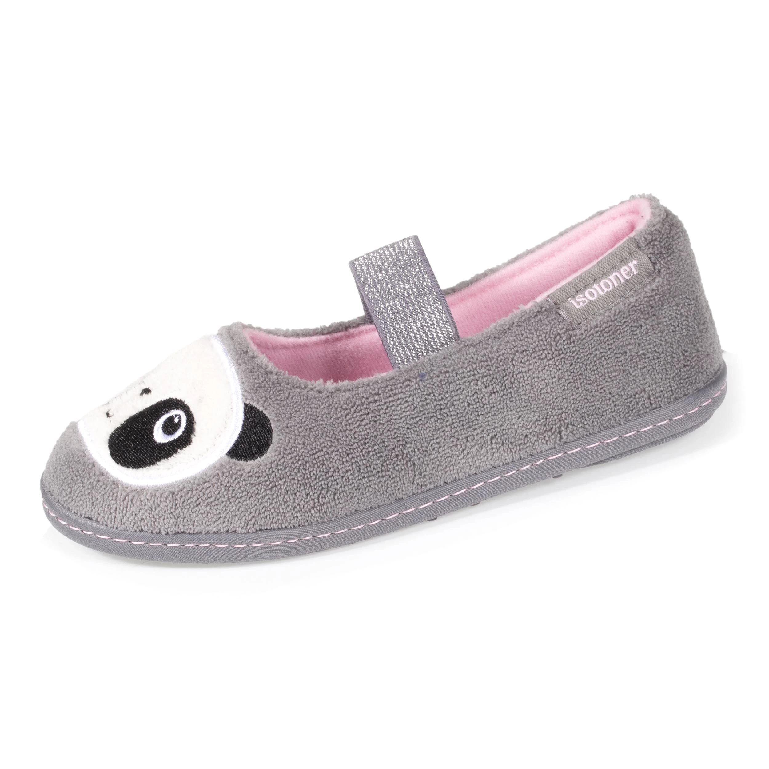 Chaussons ballerines Enfant Gris Panda