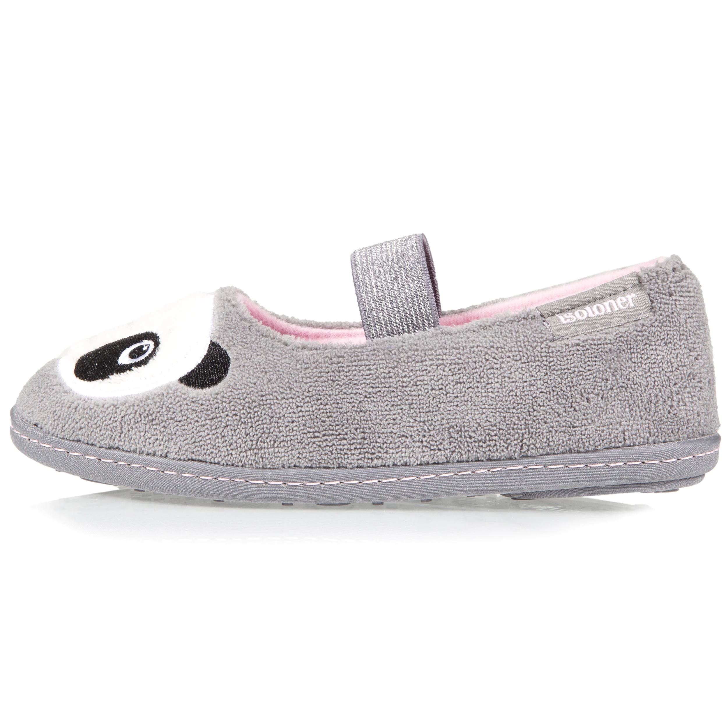 Chaussons ballerines Enfant Gris Panda