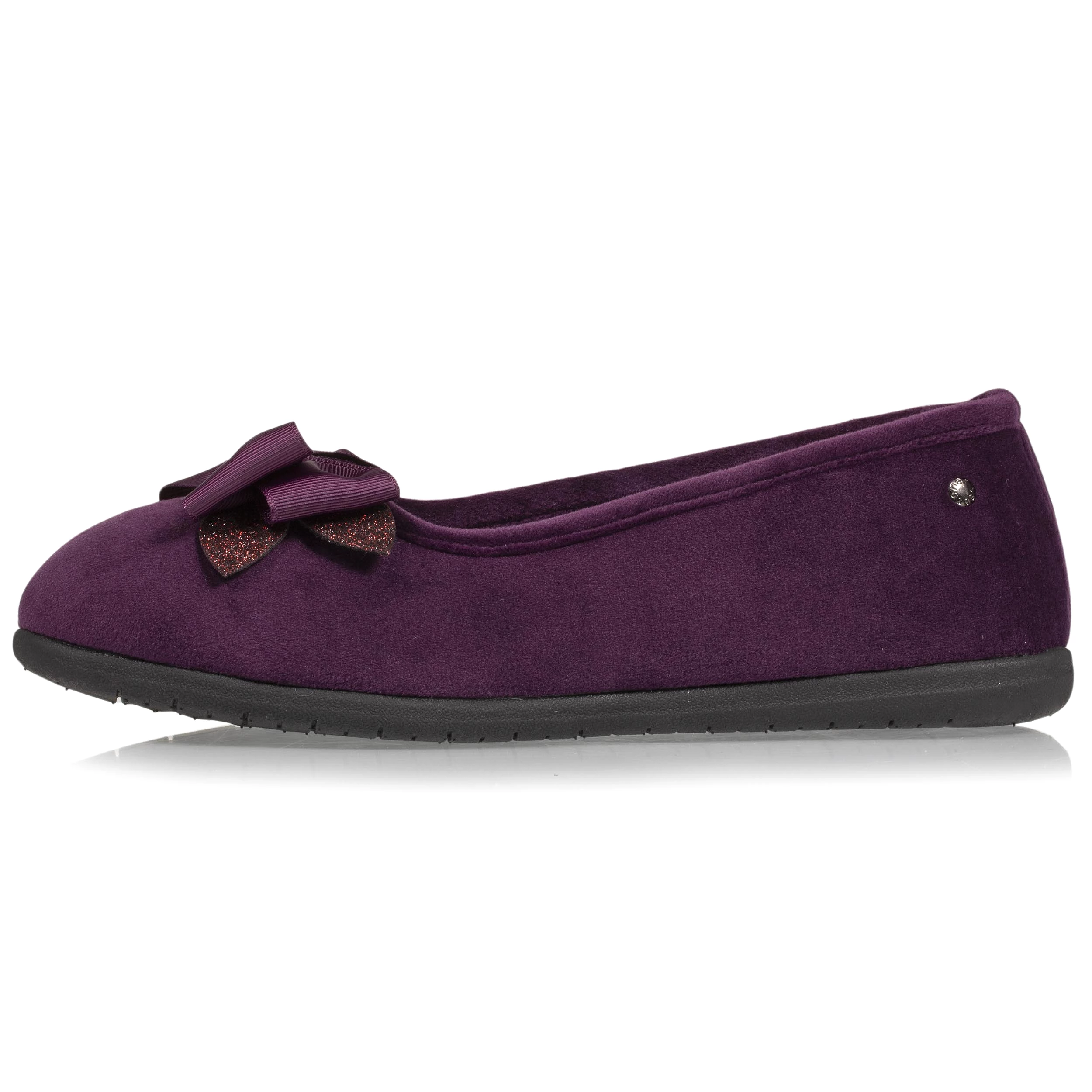 Chaussons ballerines Femme Aubergine