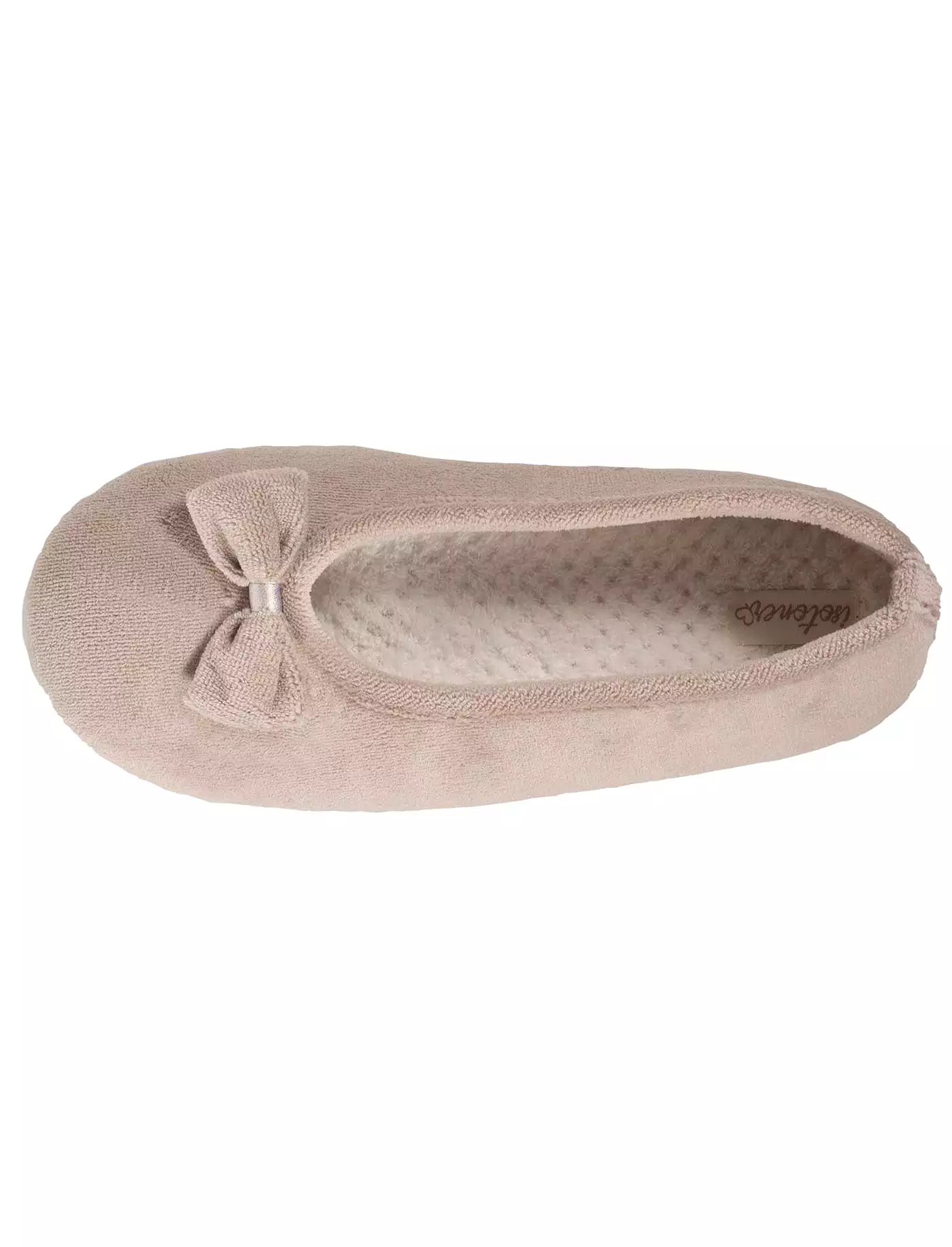 Chaussons ballerines Femme Beige