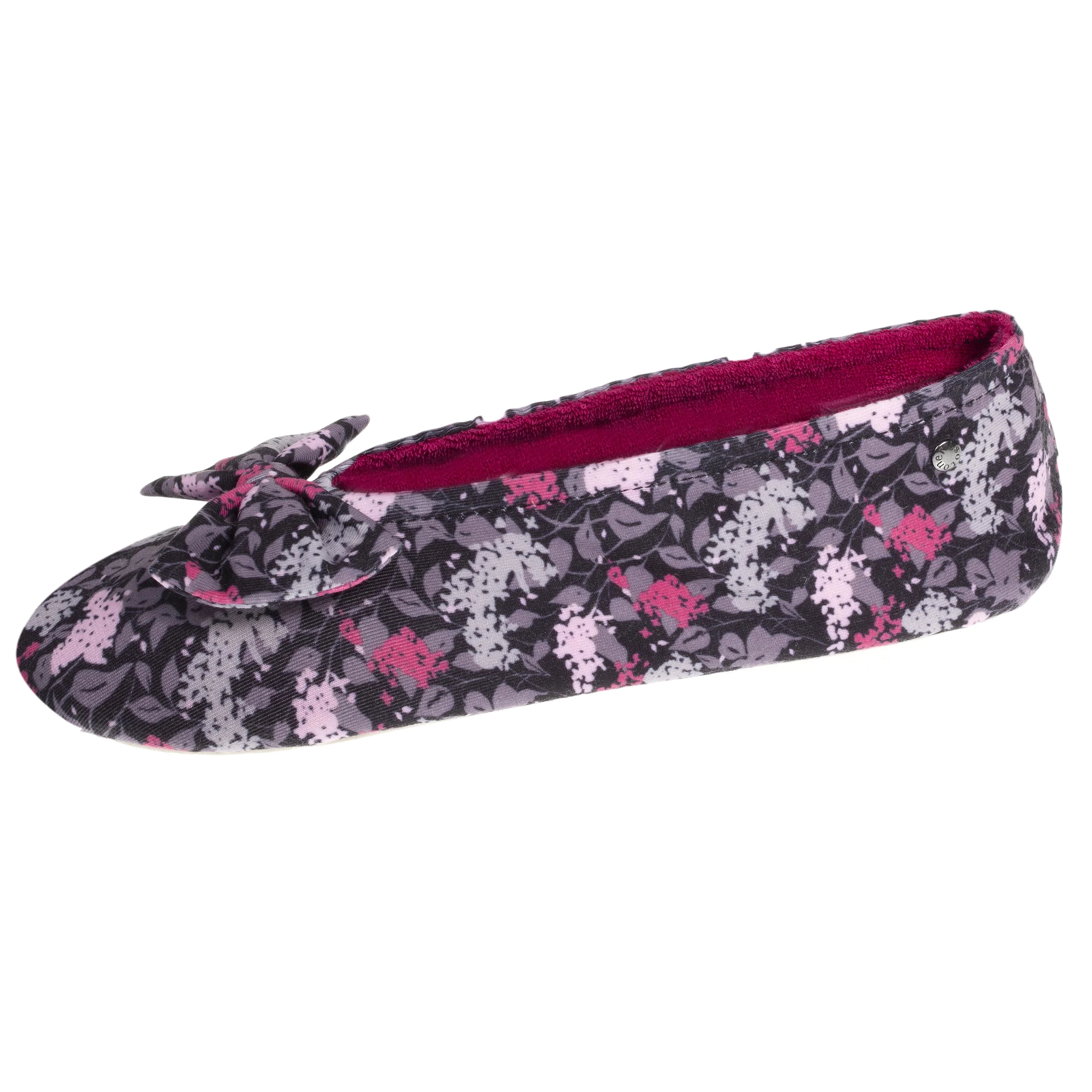 Chaussons ballerines Femme Grand nud Fleurs