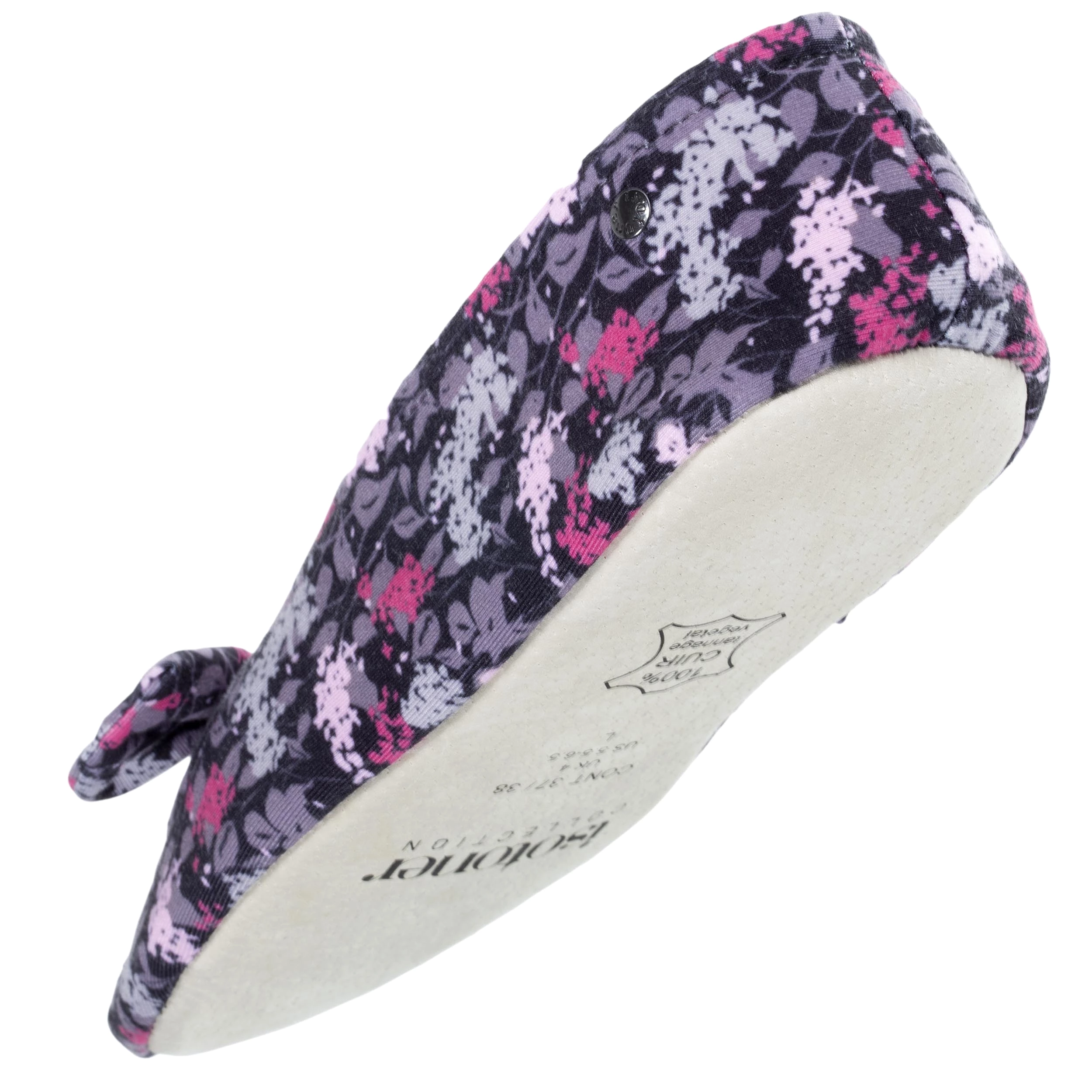 Chaussons ballerines Femme Grand nud Fleurs