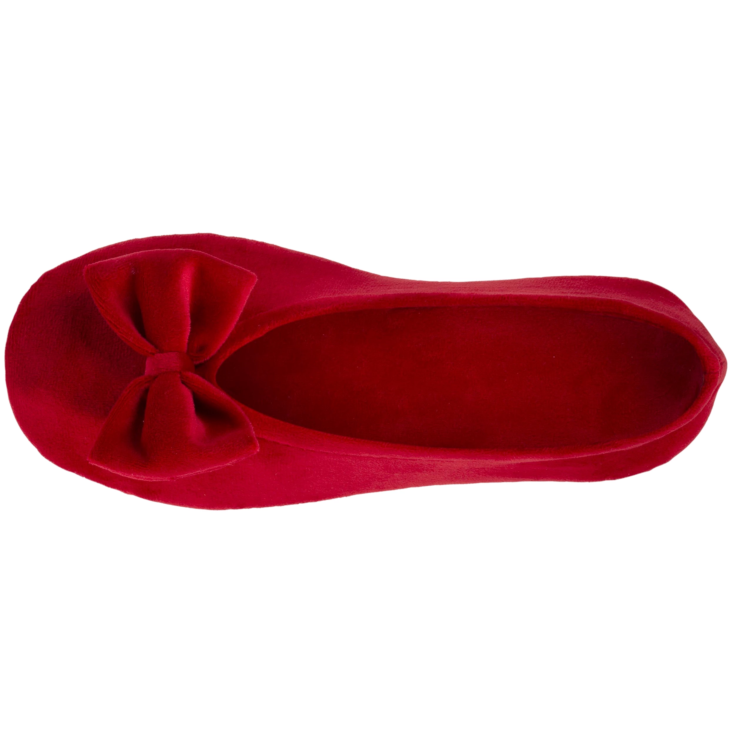 Chaussons ballerines Femme Grand Nud Rouge