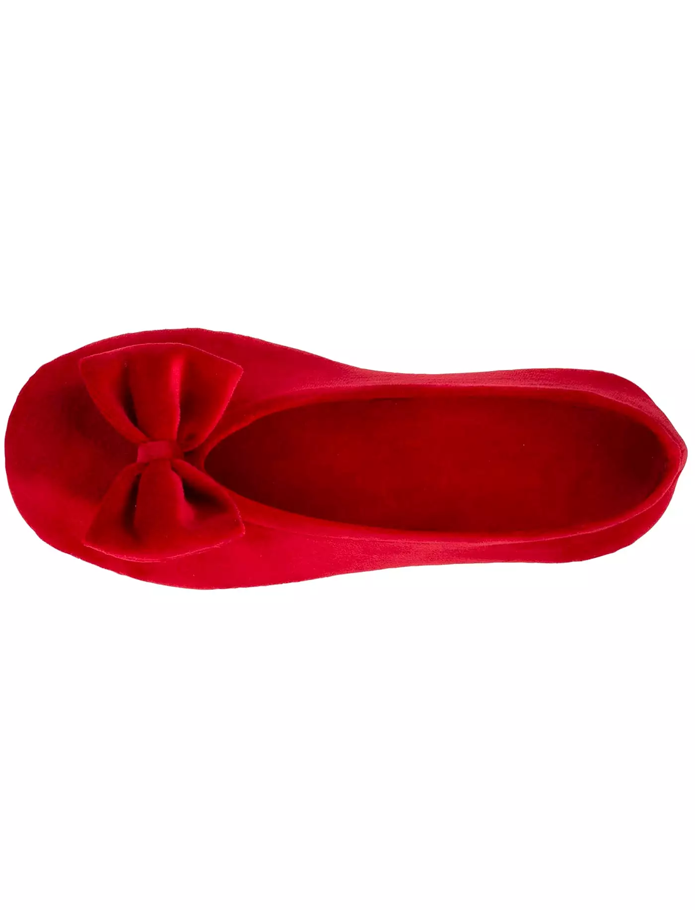 Chaussons ballerines Femme Grand Nud Rouge