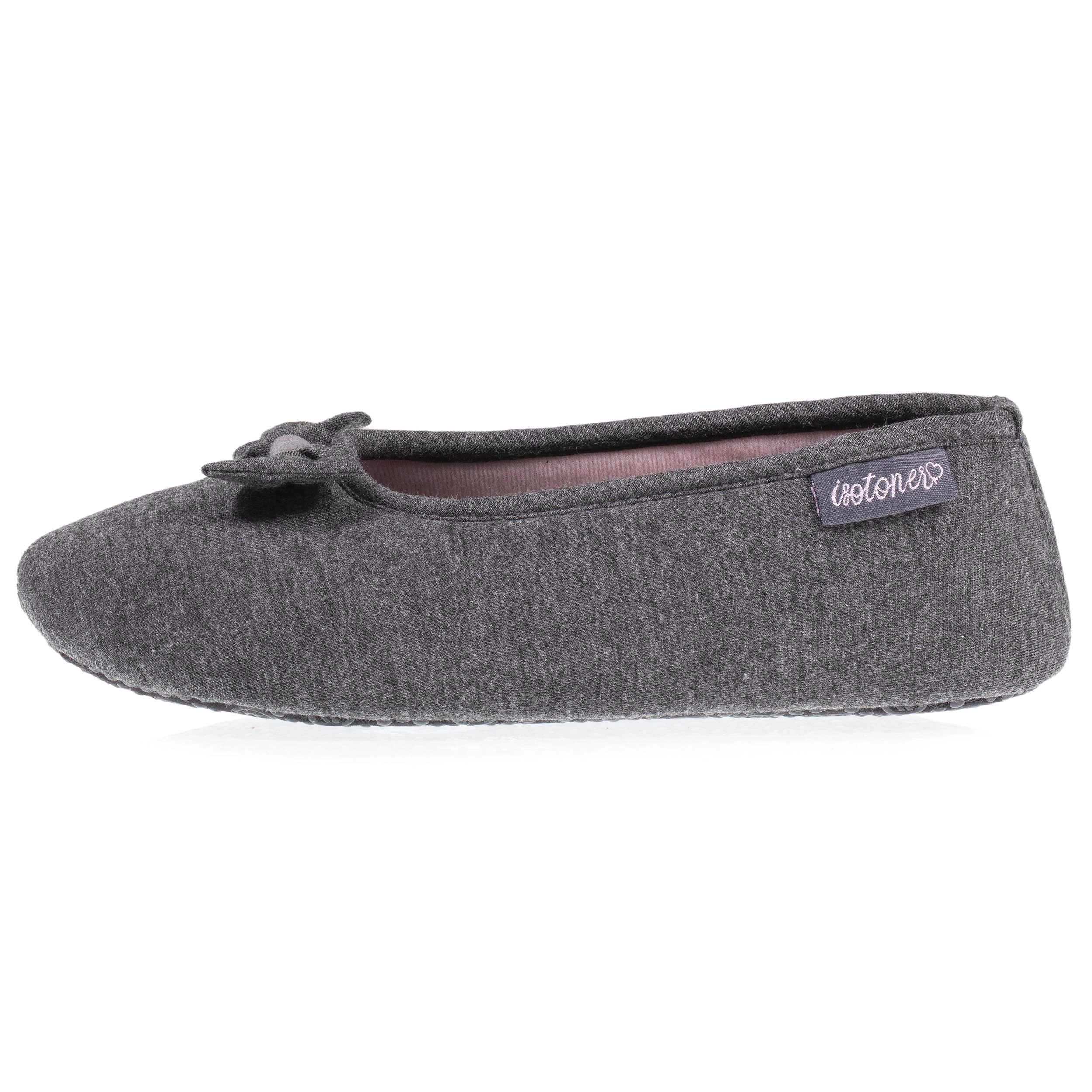 Chaussons ballerines Femme Gris chiné foncé