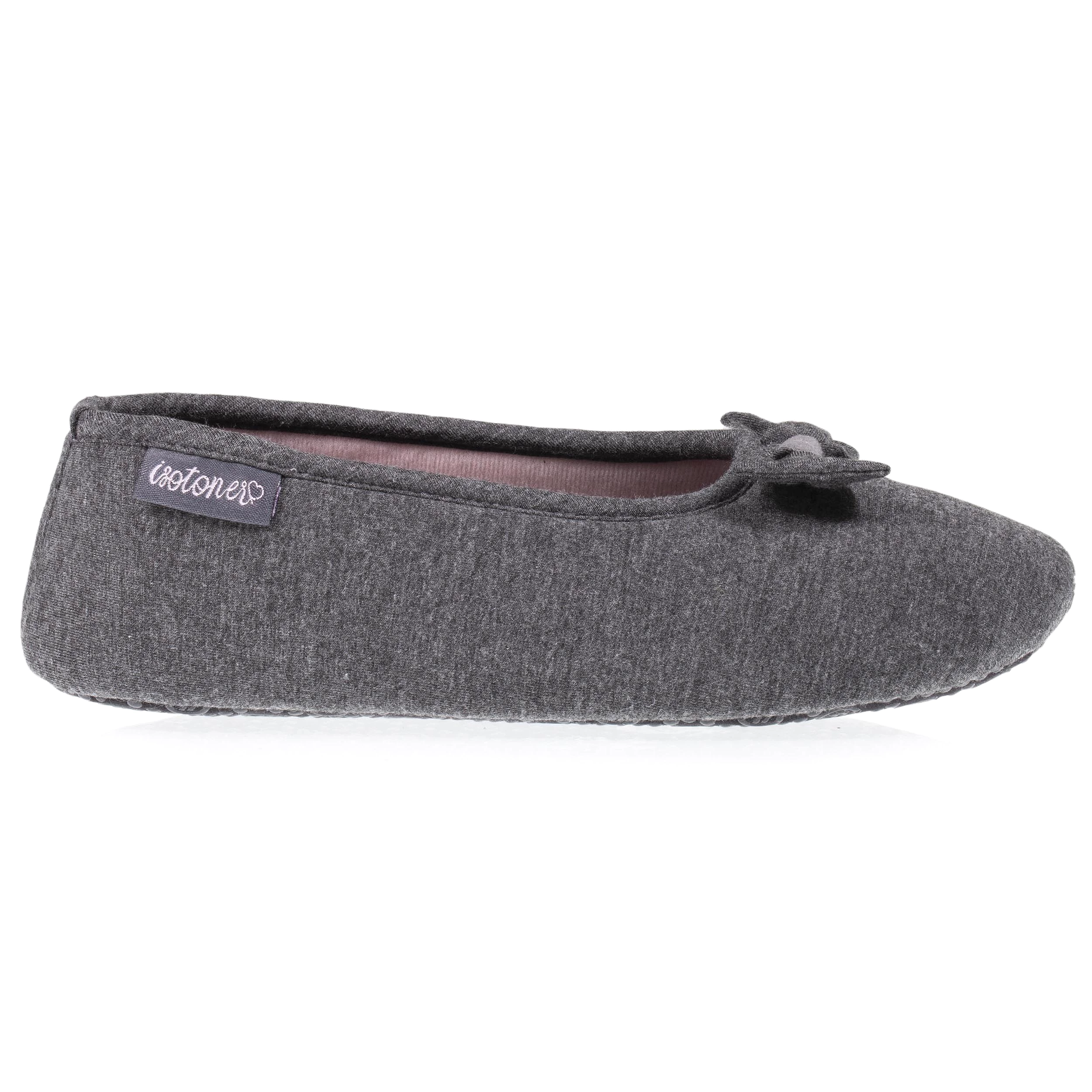 Chaussons ballerines Femme Gris chiné foncé