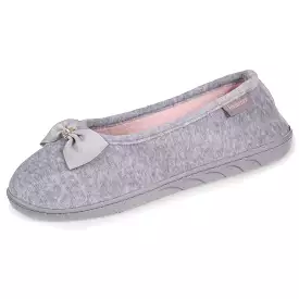 Chaussons ballerines Femme Gris Nud bijoux