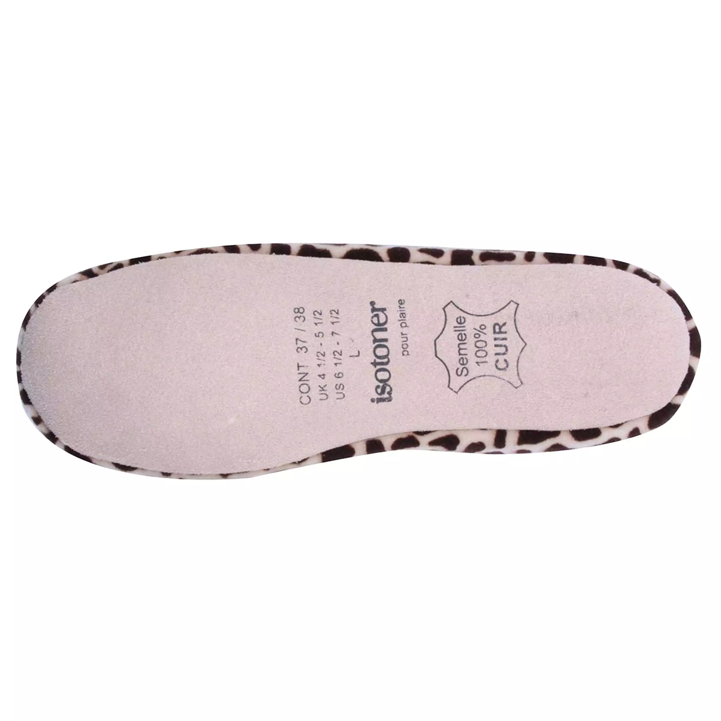 Chaussons ballerines Femme Noeud Girafe