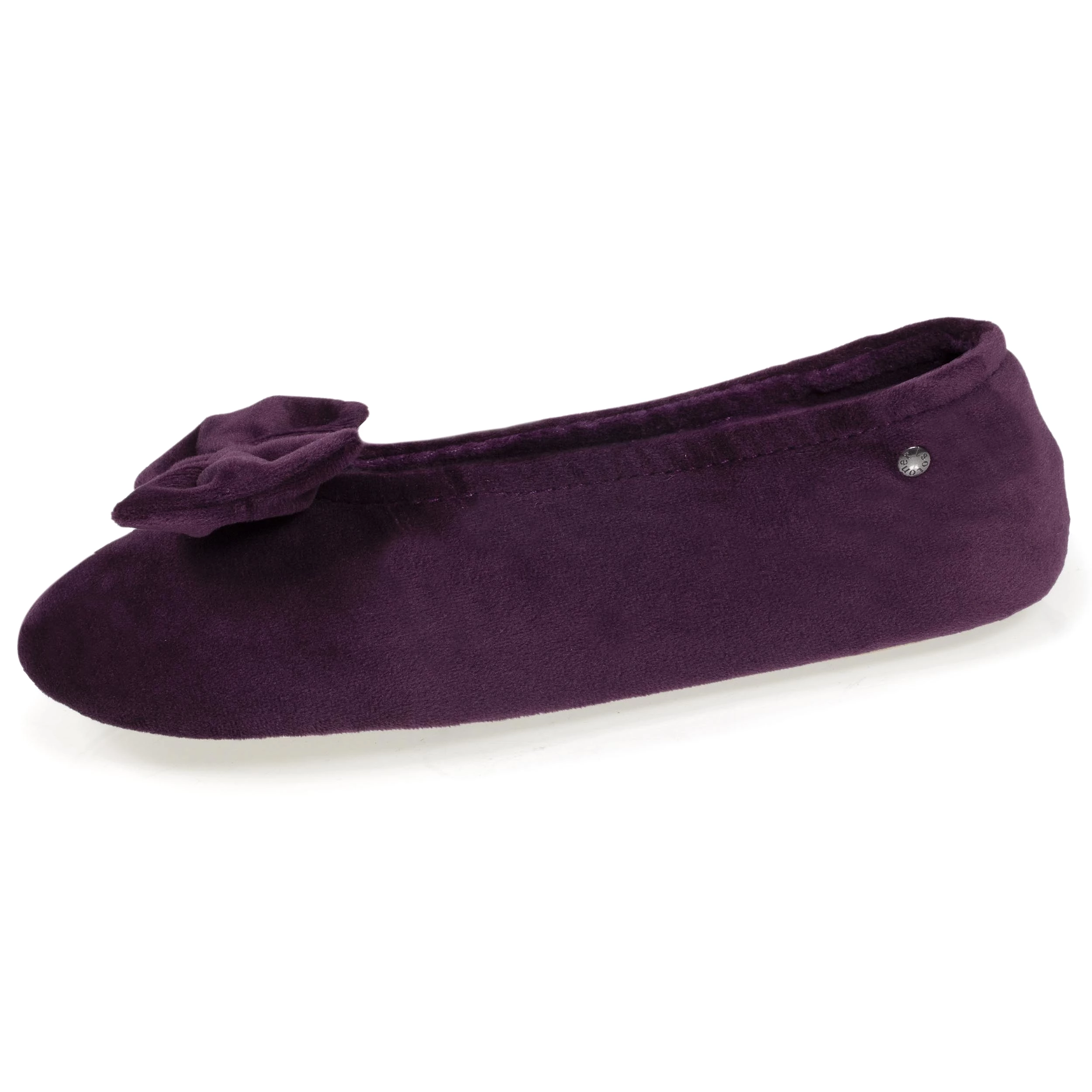 Chaussons ballerines Femme Nud Aubergine