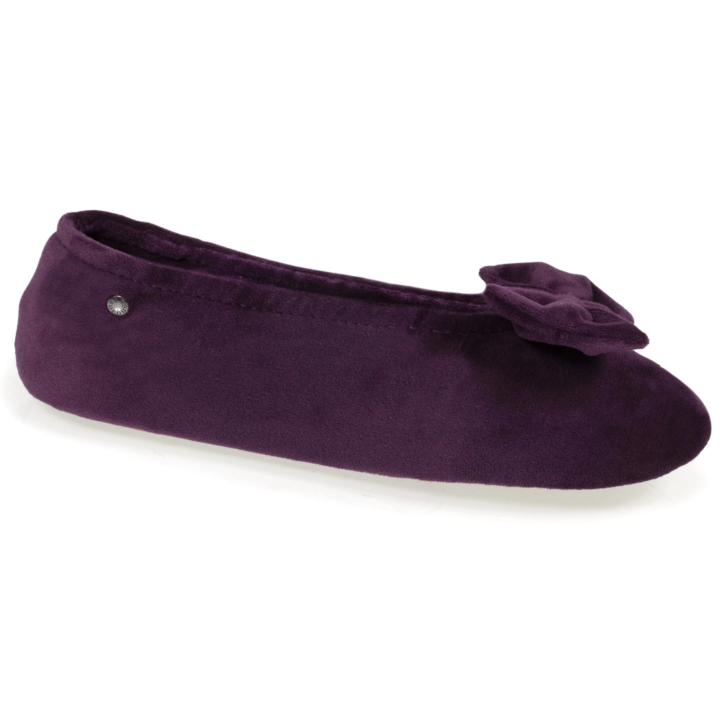 Chaussons ballerines Femme Nud Aubergine