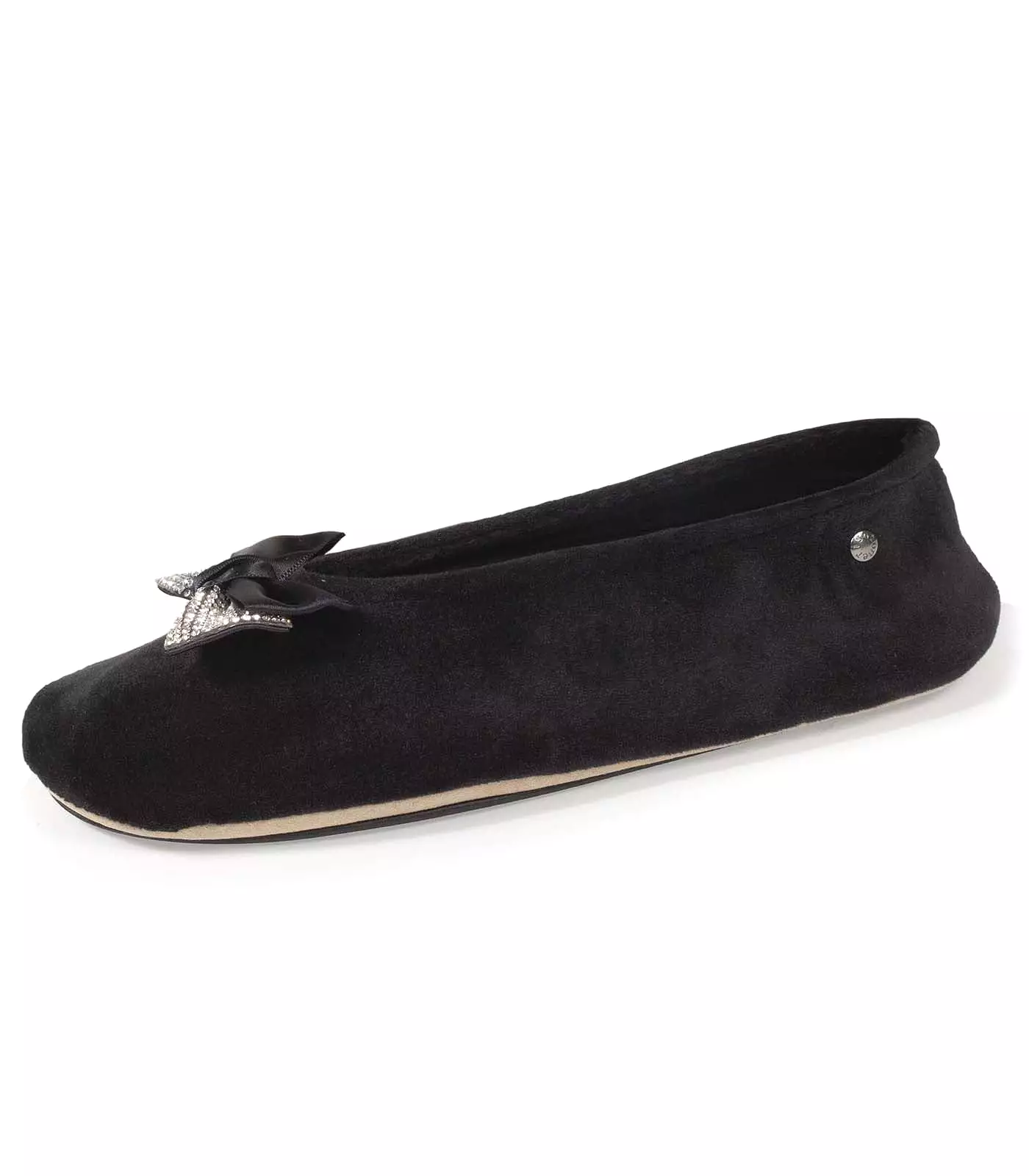 Chaussons ballerines Femme Nud Bijou Noir