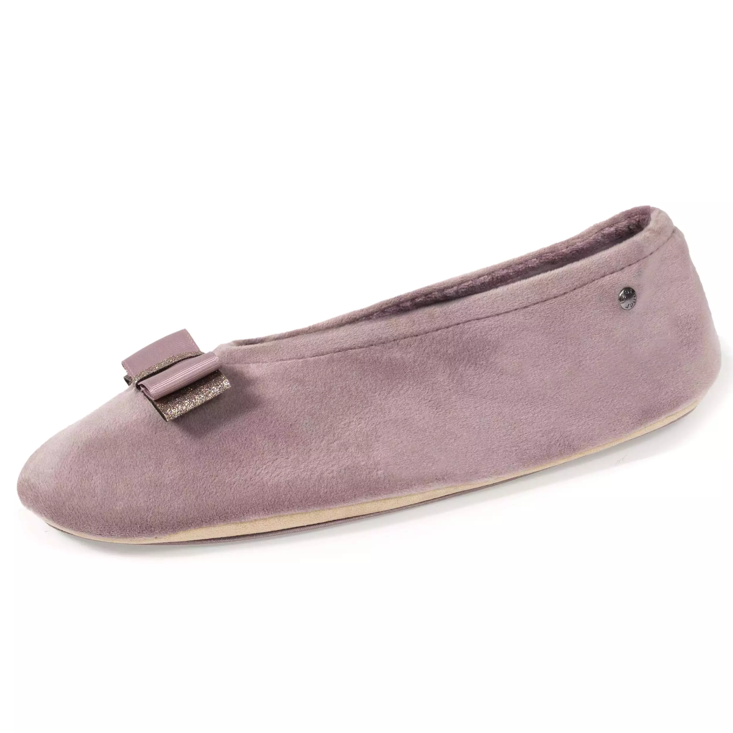 Chaussons ballerines Femme Nud Gros-grain Taupe