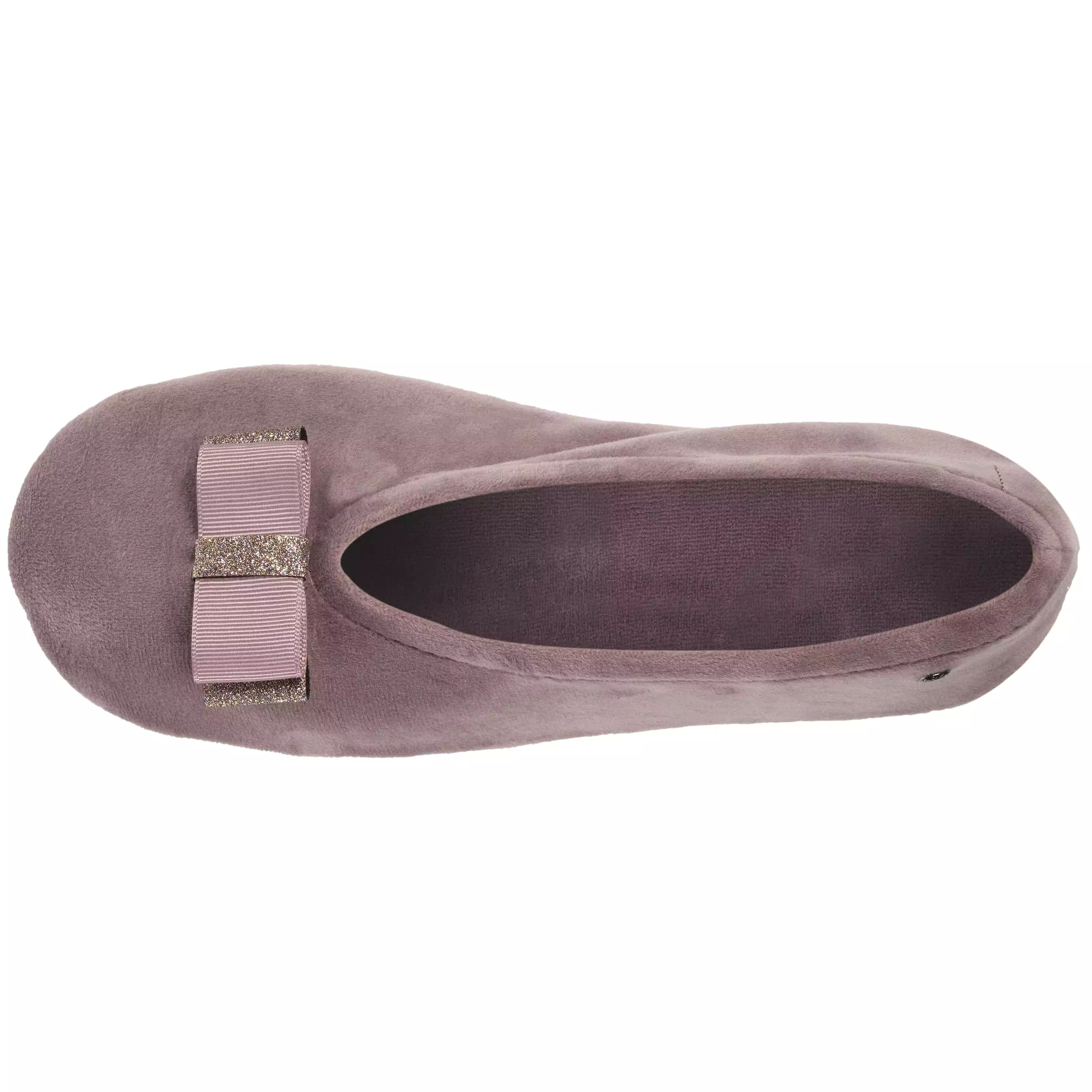 Chaussons ballerines Femme Nud Gros-grain Taupe