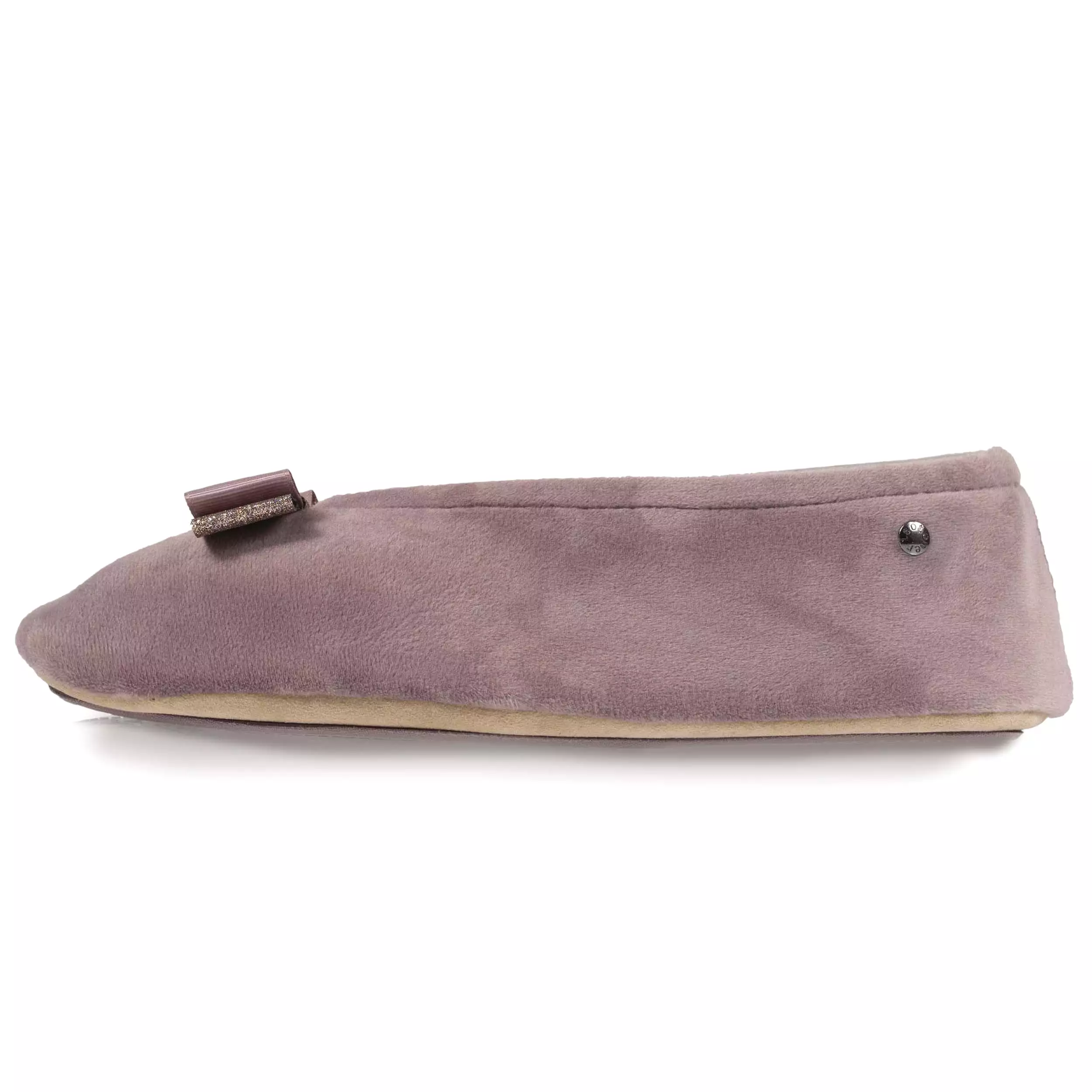 Chaussons ballerines Femme Nud Gros-grain Taupe