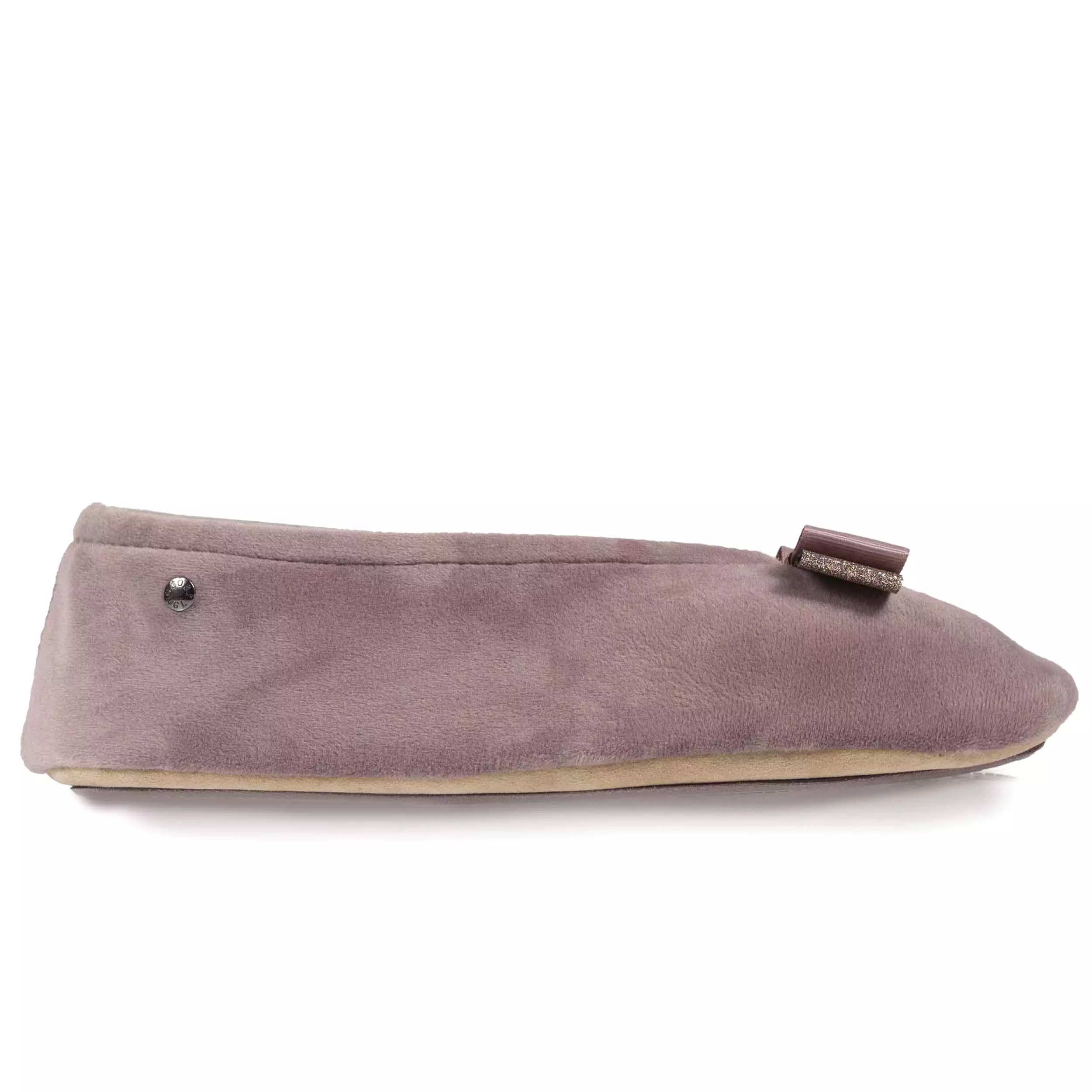 Chaussons ballerines Femme Nud Gros-grain Taupe