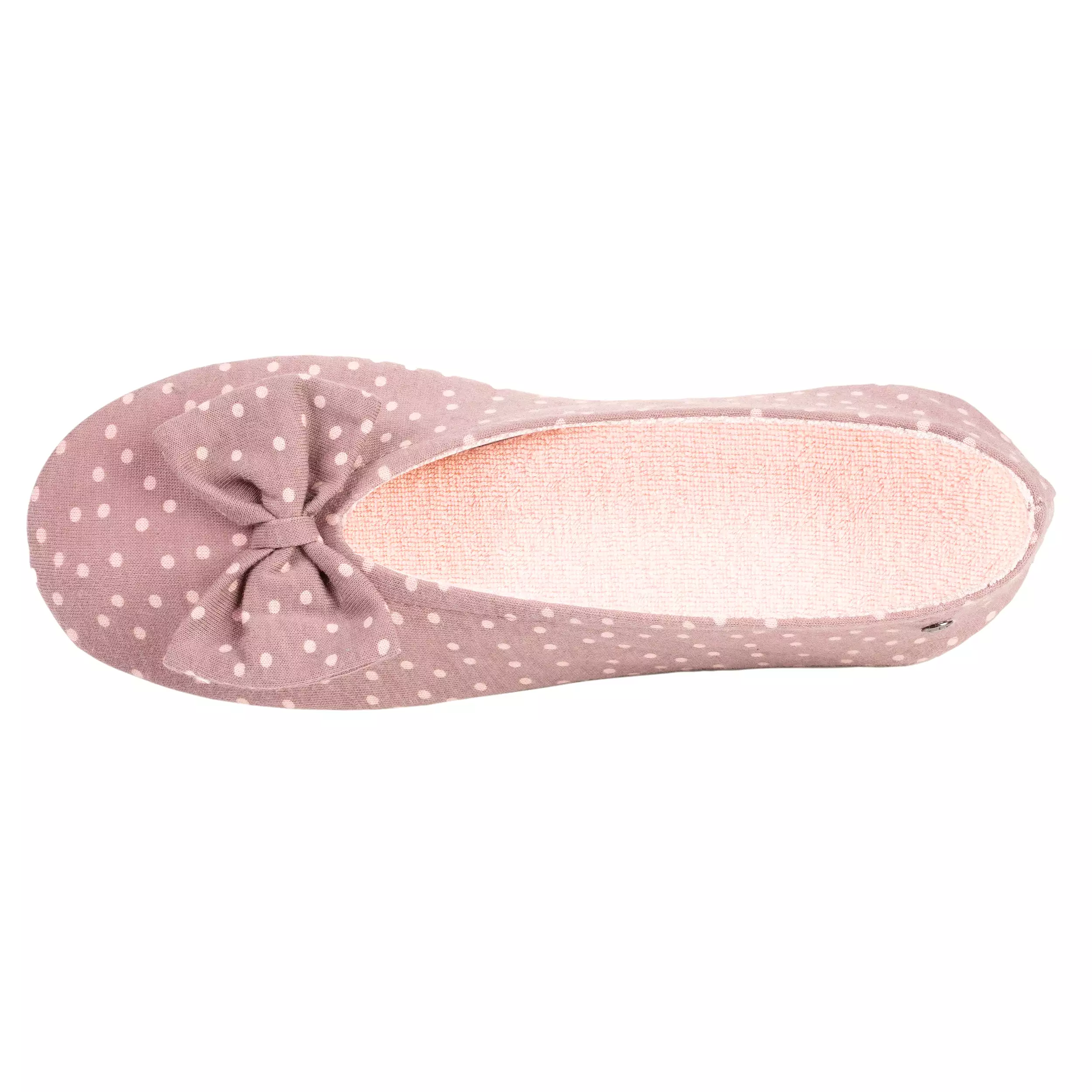 Chaussons ballerines Femme Nud pois