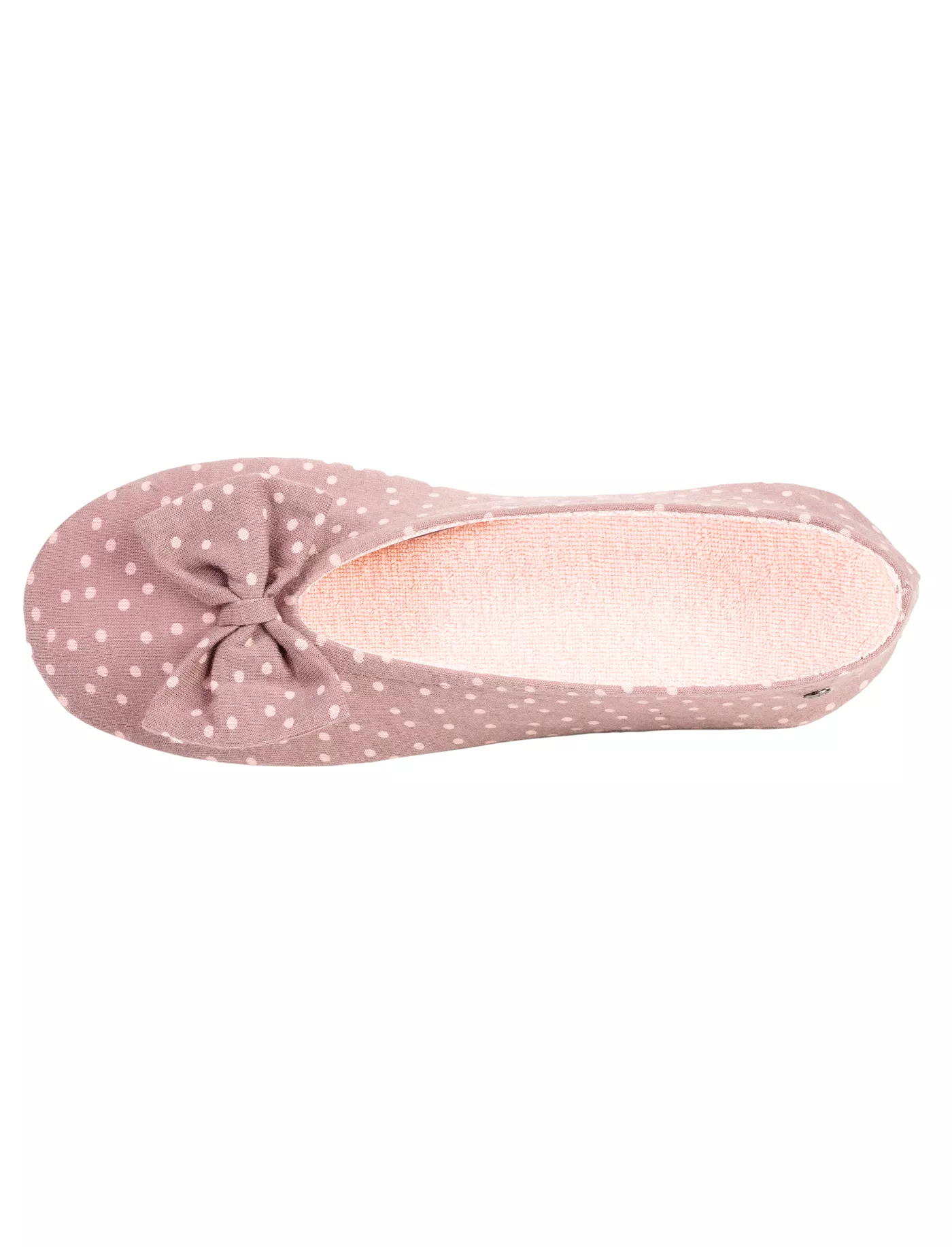 Chaussons ballerines Femme Nud pois