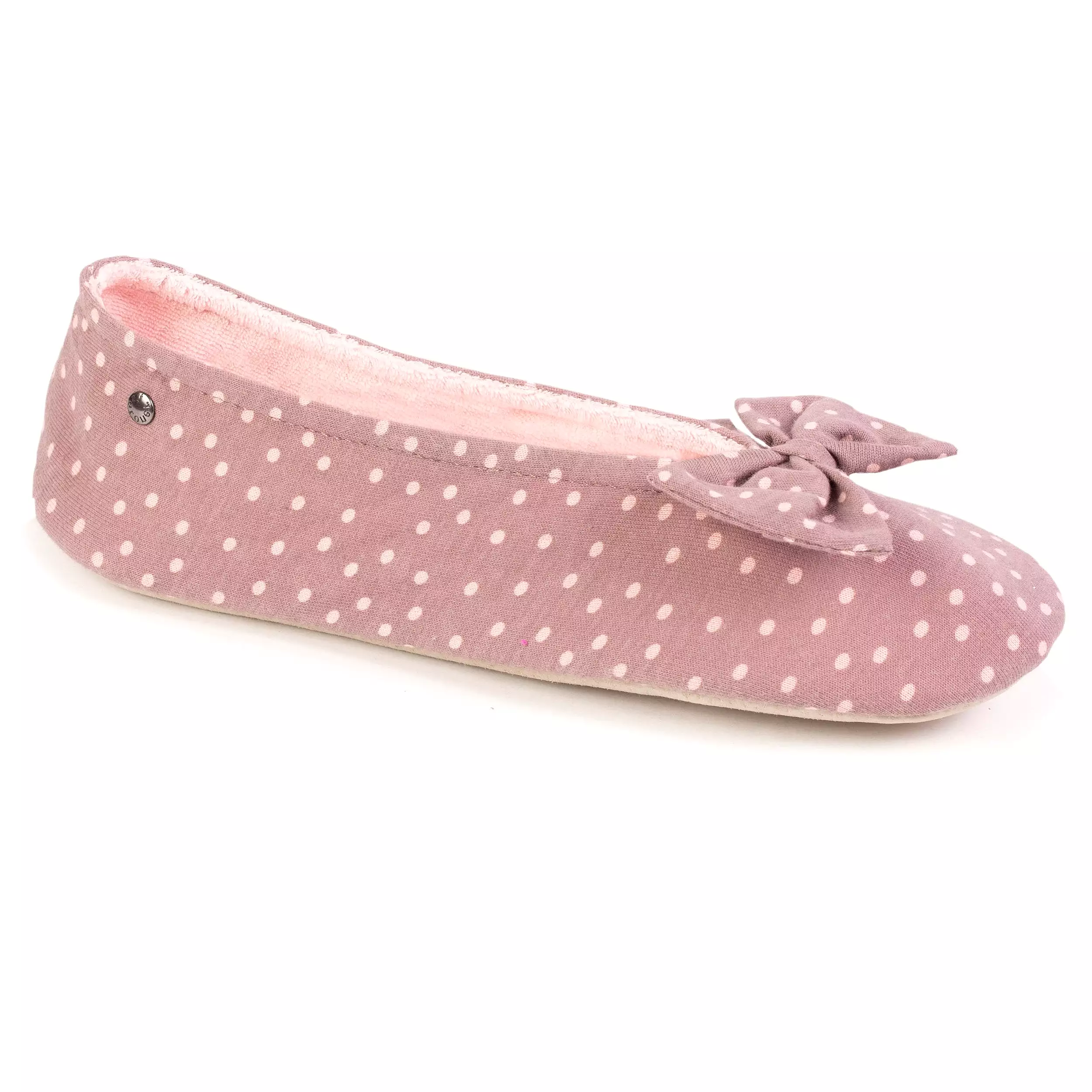 Chaussons ballerines Femme Nud pois