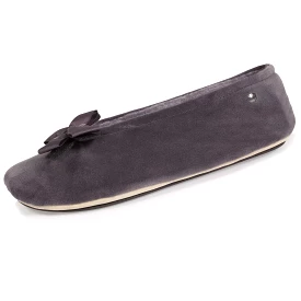 Chaussons ballerines Femme Nud précieux Gris