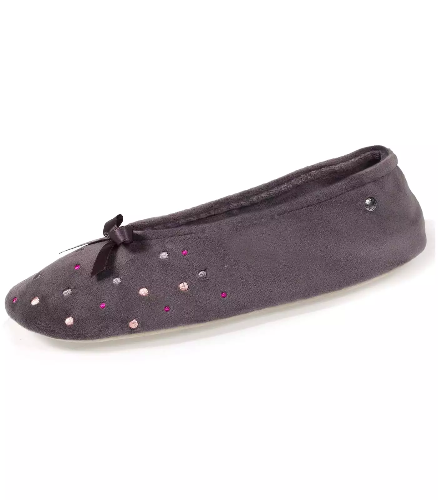 Chaussons ballerines Femme Pois Brodés