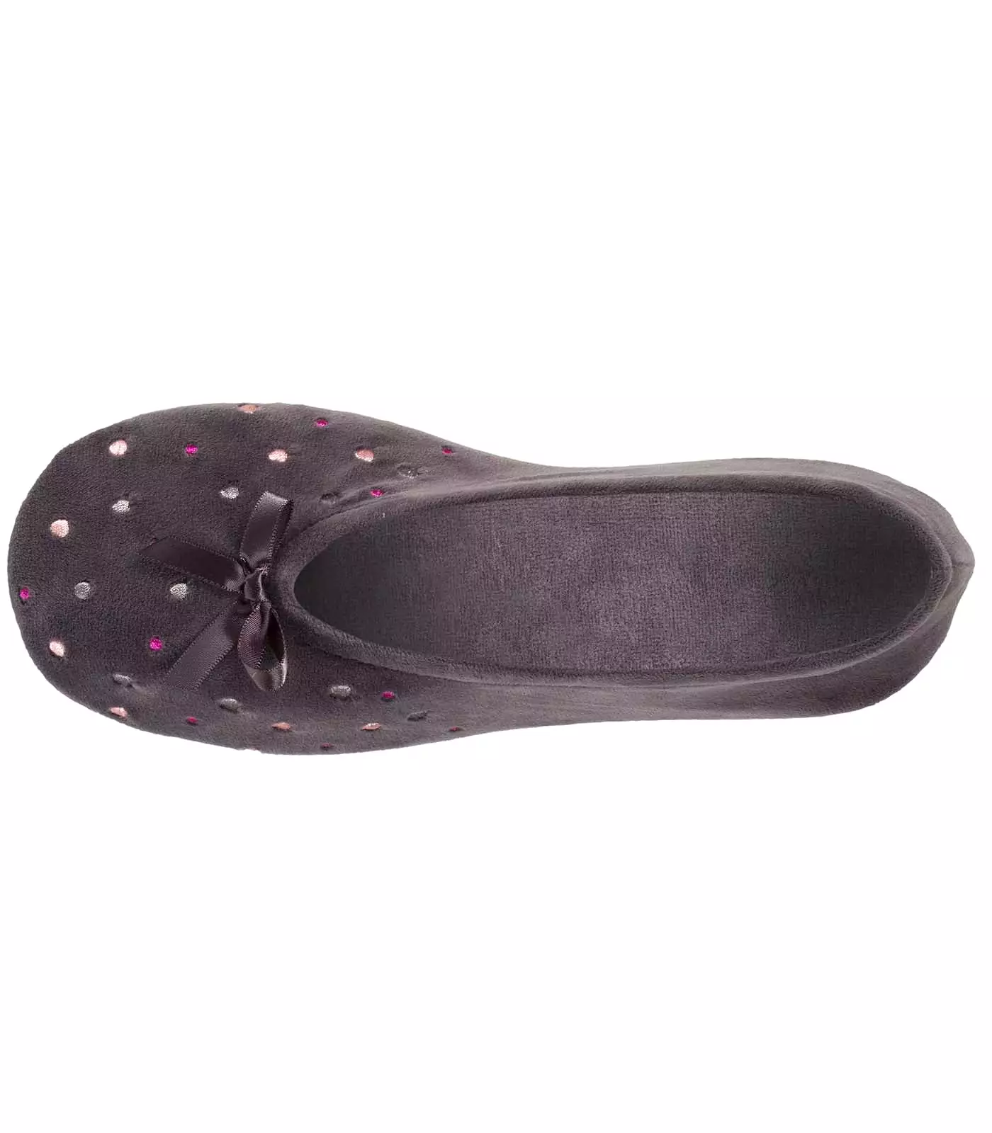 Chaussons ballerines Femme Pois Brodés