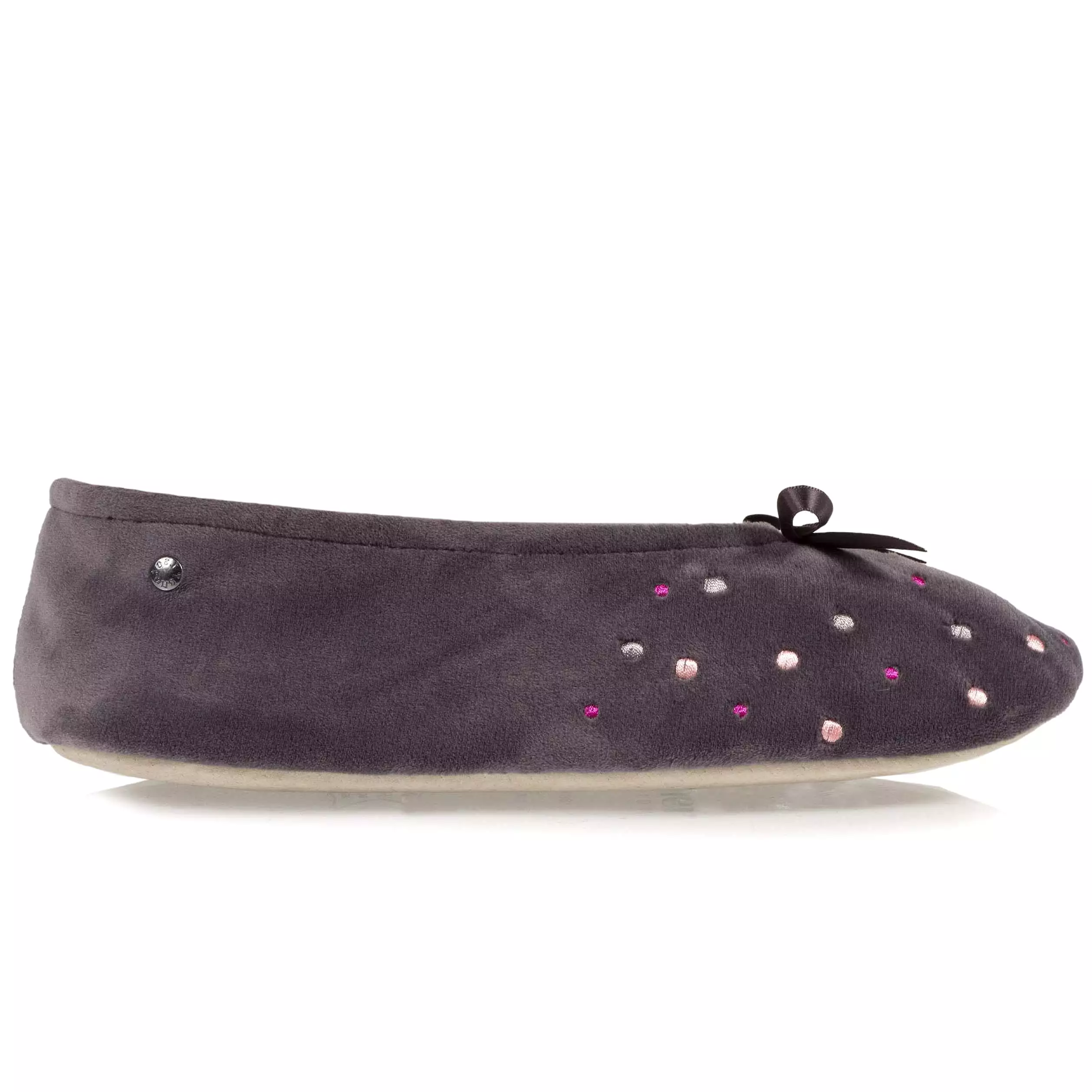 Chaussons ballerines Femme Pois Brodés