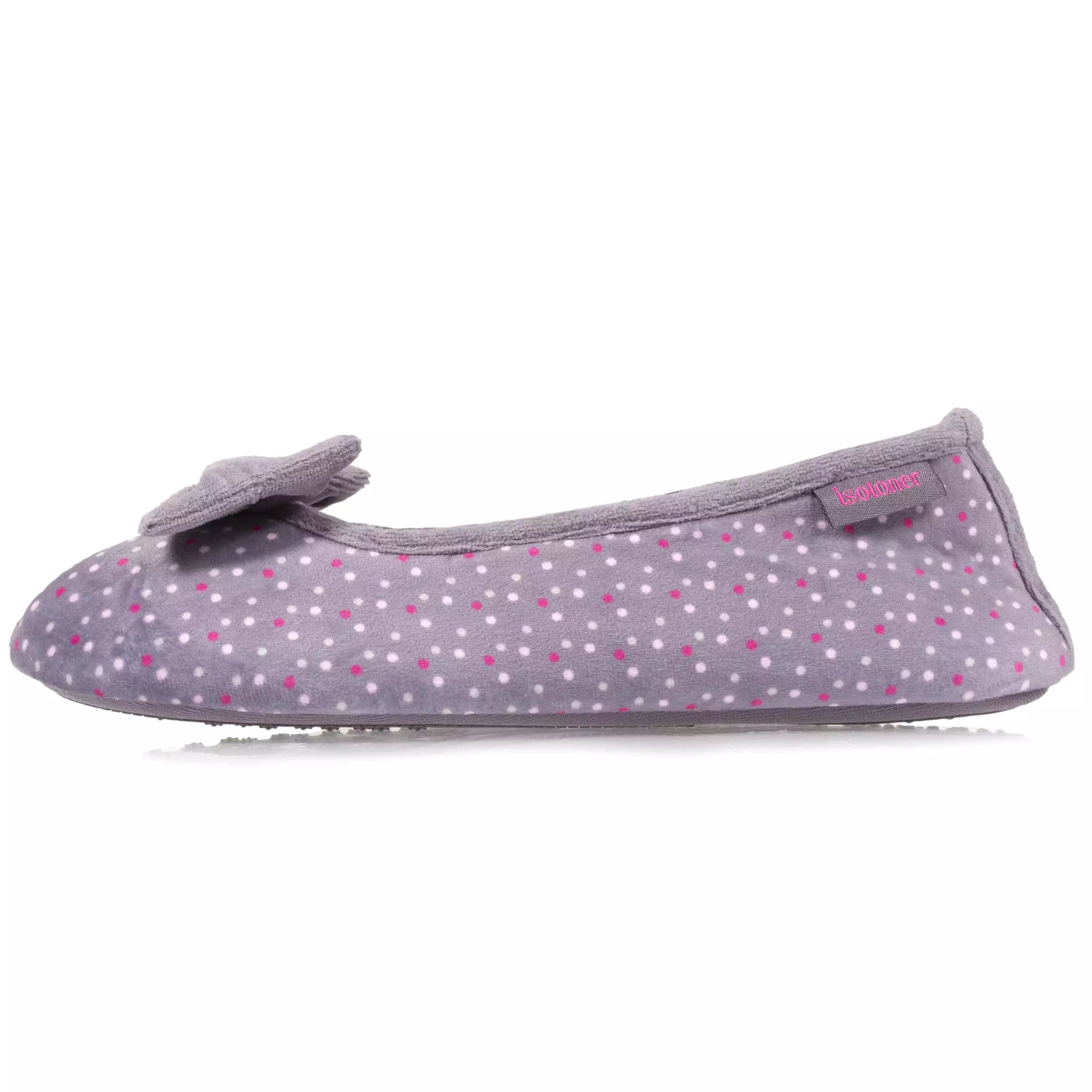 Chaussons ballerines Femme Pois Violet