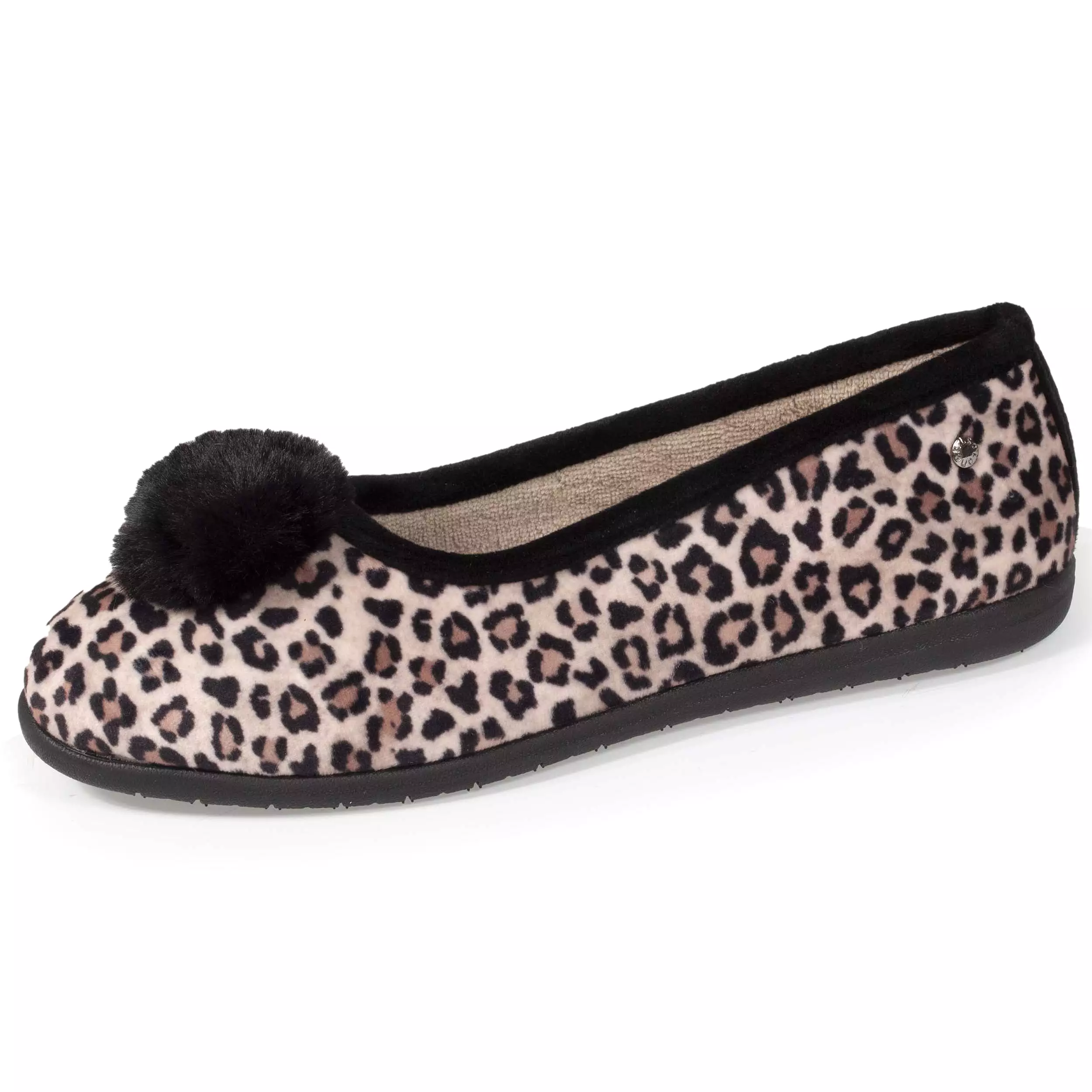 Chaussons ballerines Femme Pompon Panthère